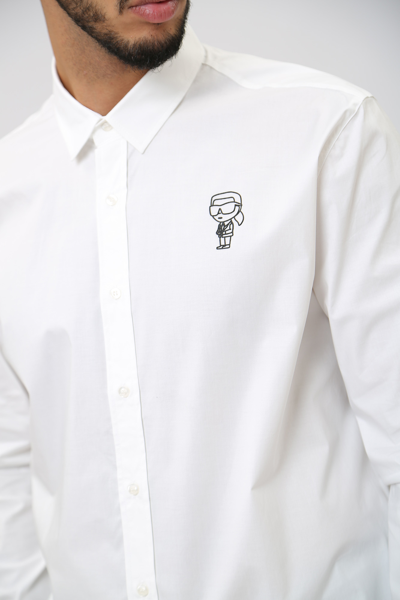 534600_605918 Рубашка с длинным рукавом Karl Lagerfeld Белый