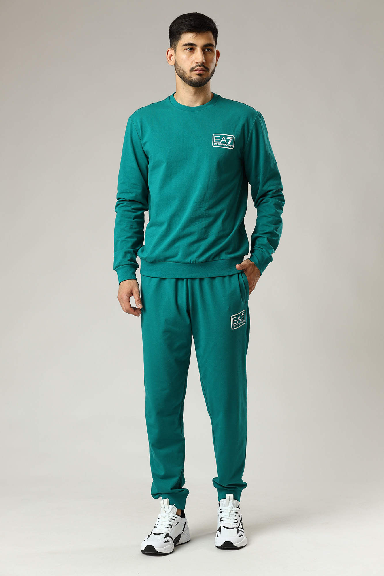 3LPM04_PJCSZ Свитшот EA7 Зеленый