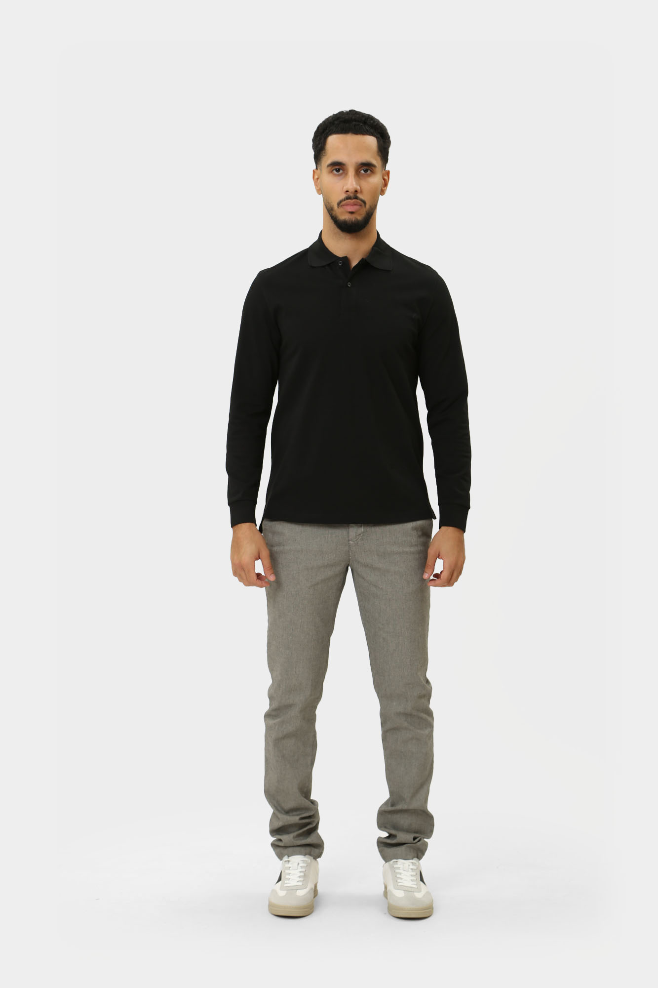 PBMT0271 Поло с длинным рукавом Bikkembergs Черный