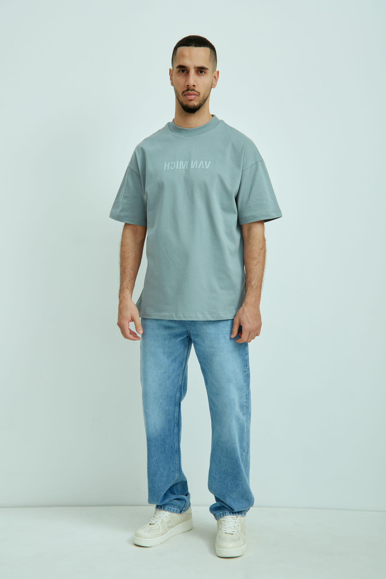 VM-ERK-22-066 Футболка Van Mich Голубой