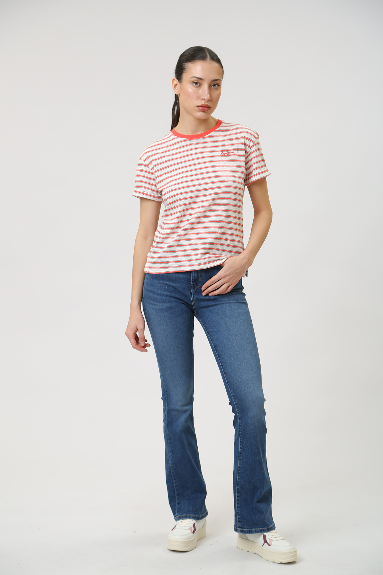 PL204595GX6 джинсы skinny fit flare uhw  pepe jeans 