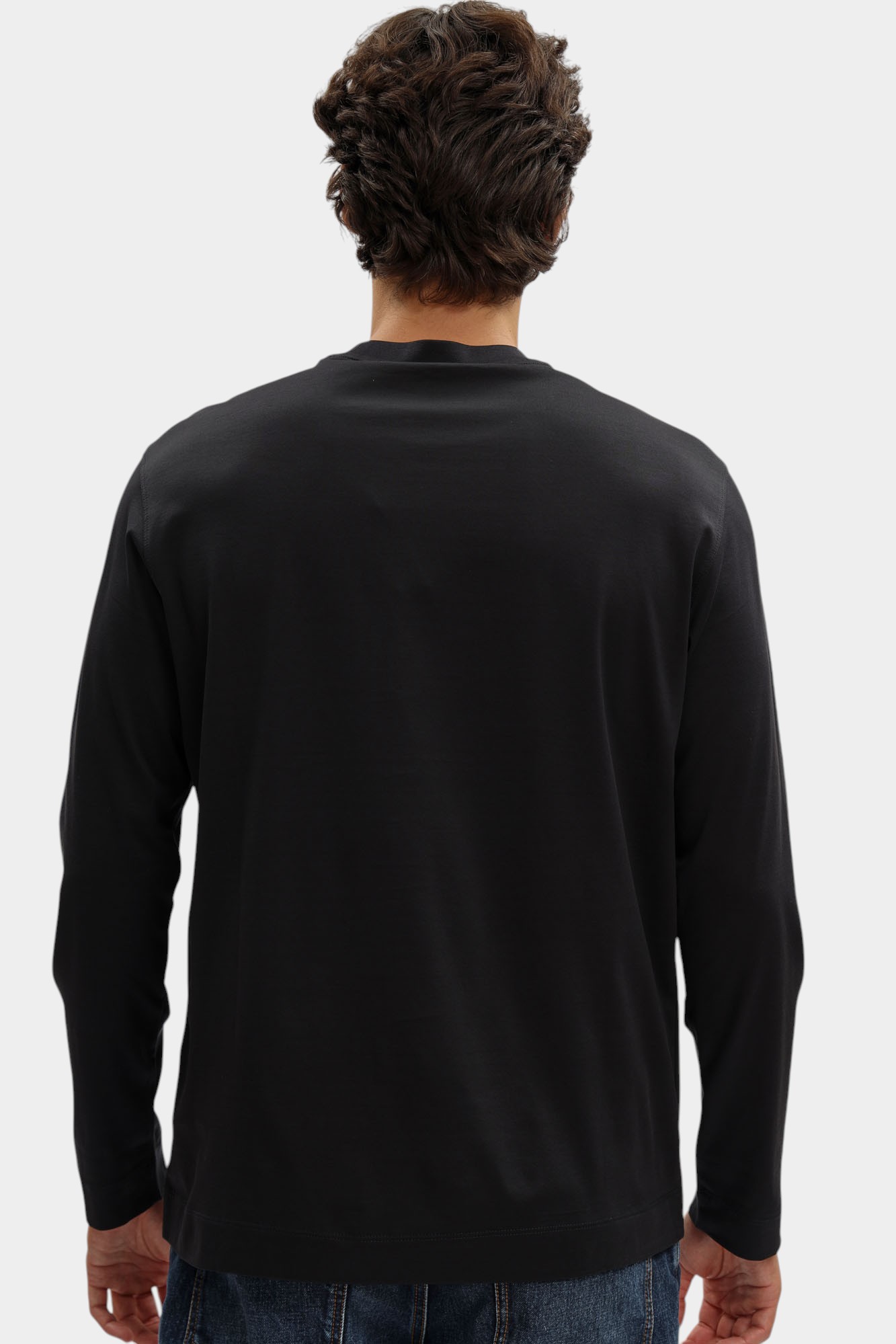 EM004347_ AF10762 Лонгслив Emporio Armani Синий