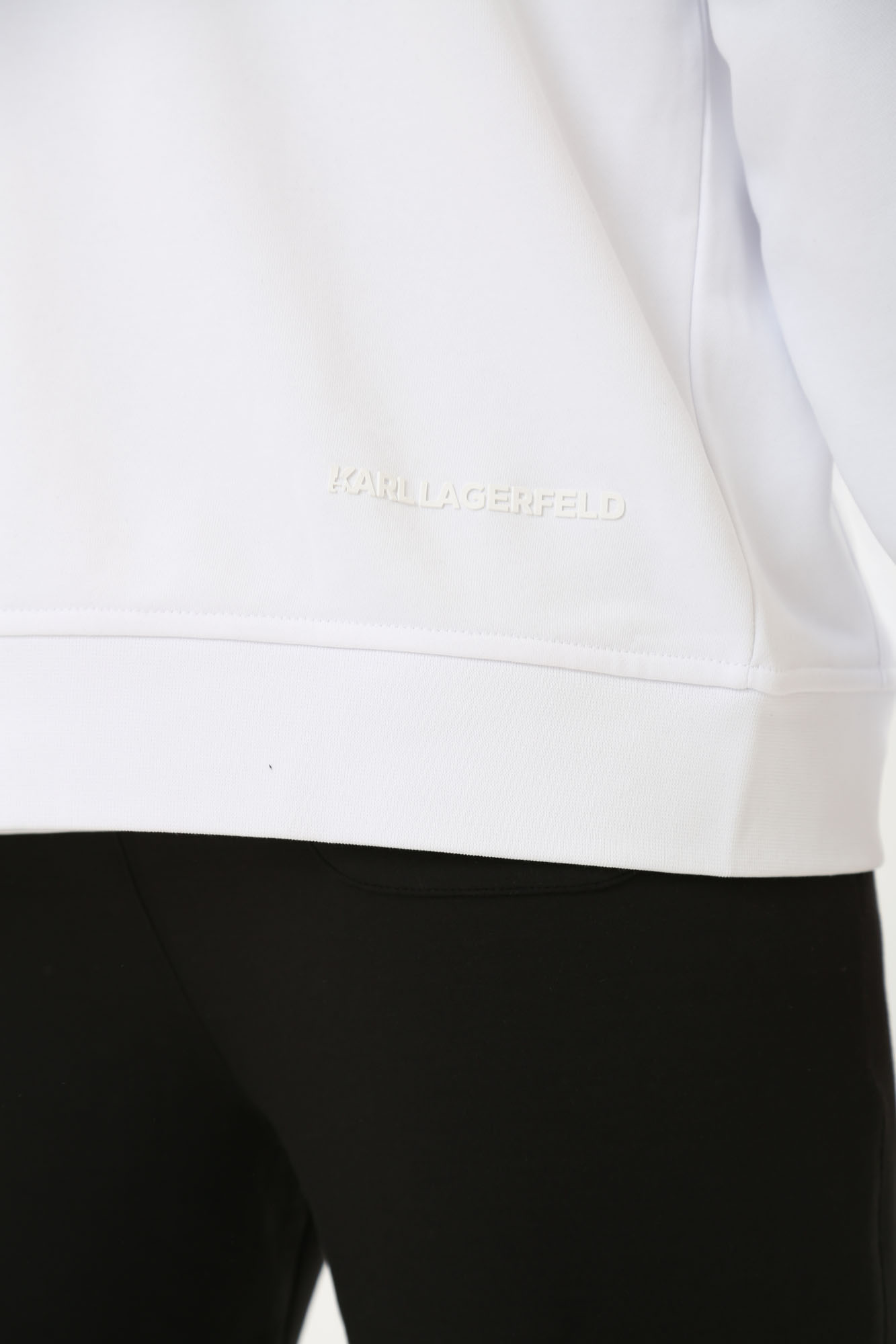 543910_70540 Толстовка с капюшоном Karl Lagerfeld Белый