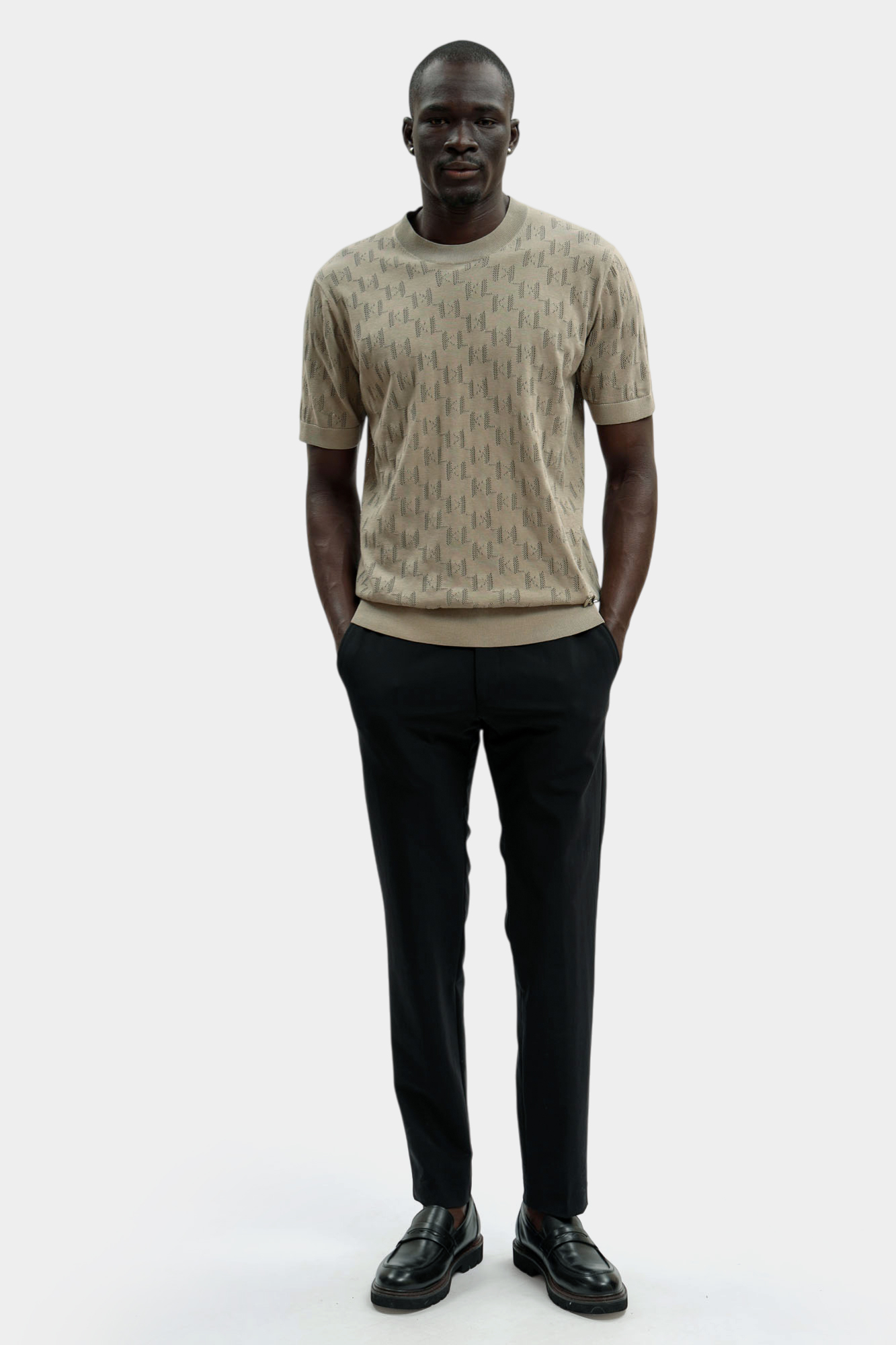 562301_655004 Футболка Karl Lagerfeld Бежевый