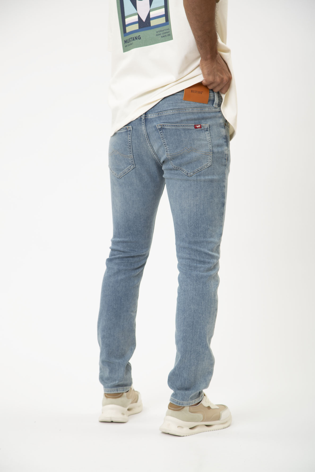 1014866-5000 Брюки джинсовые Mustang Синий