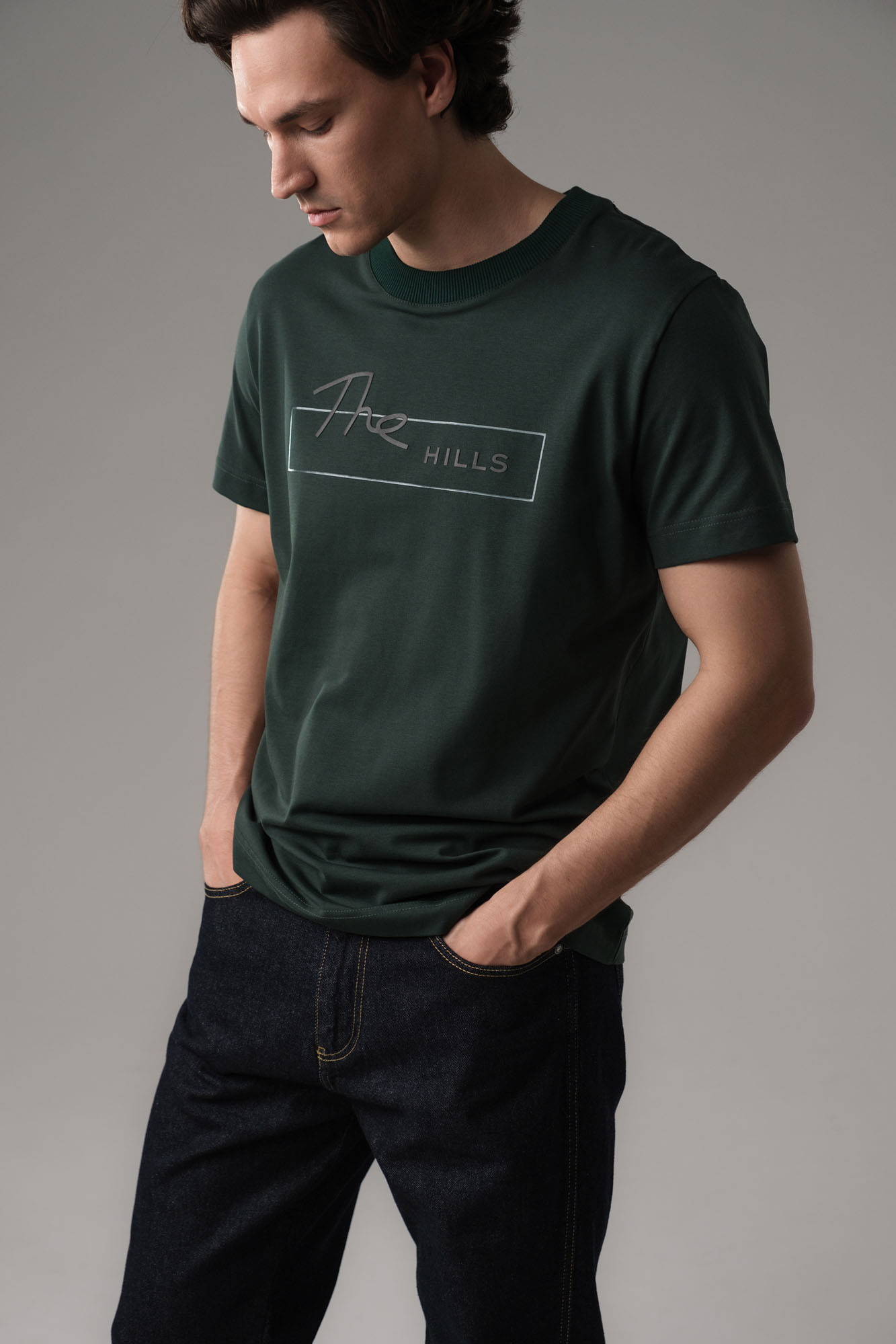 M-242-P-22-0039 Футболка The Hills Зеленый