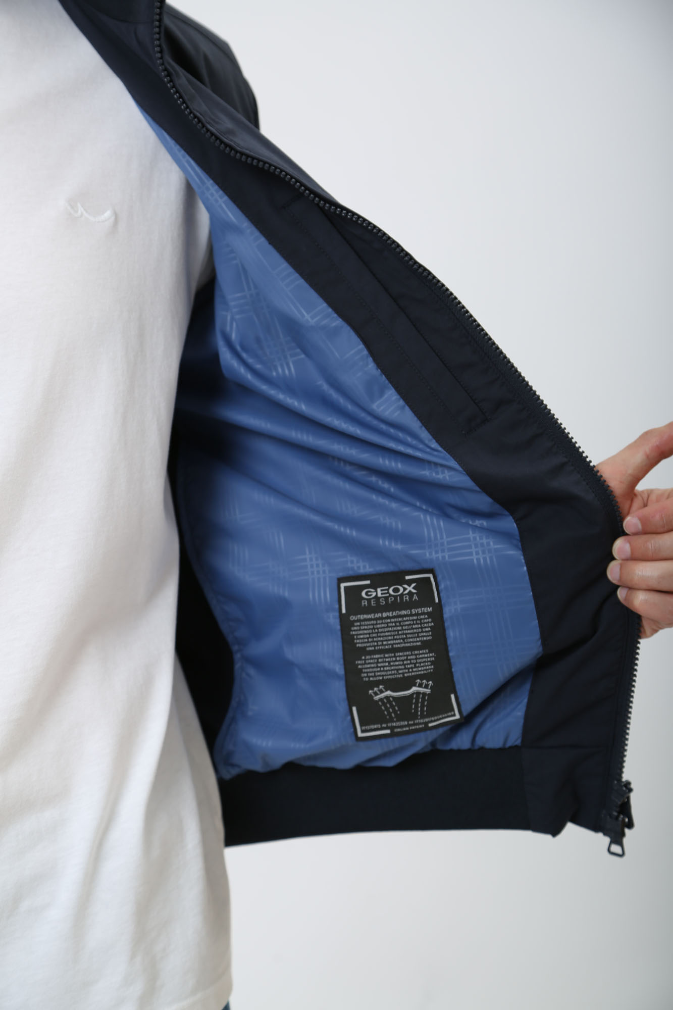 Куртка-бомбер Geox Синий