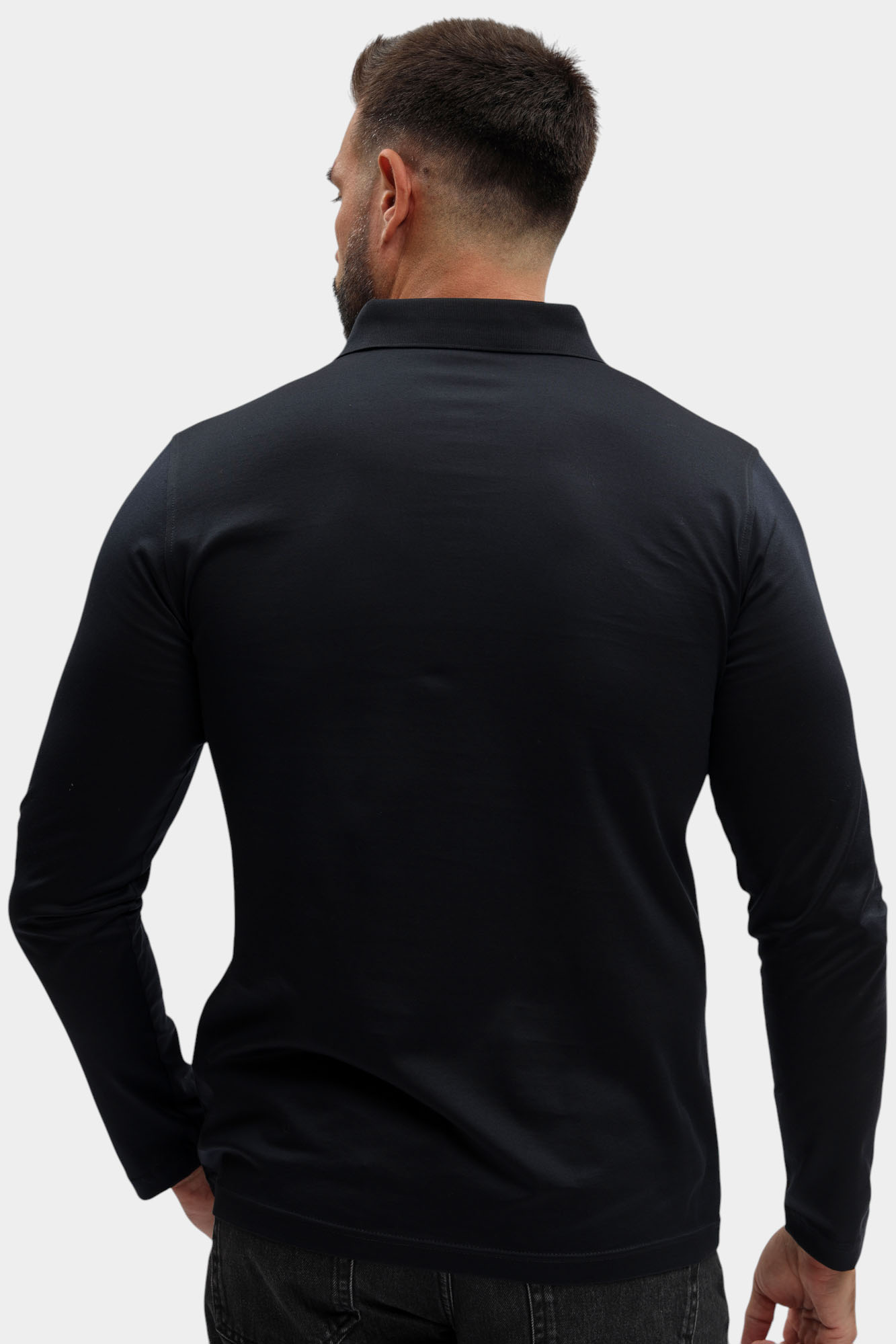 554200_745002 Поло с длинным рукавом Karl Lagerfeld Синий