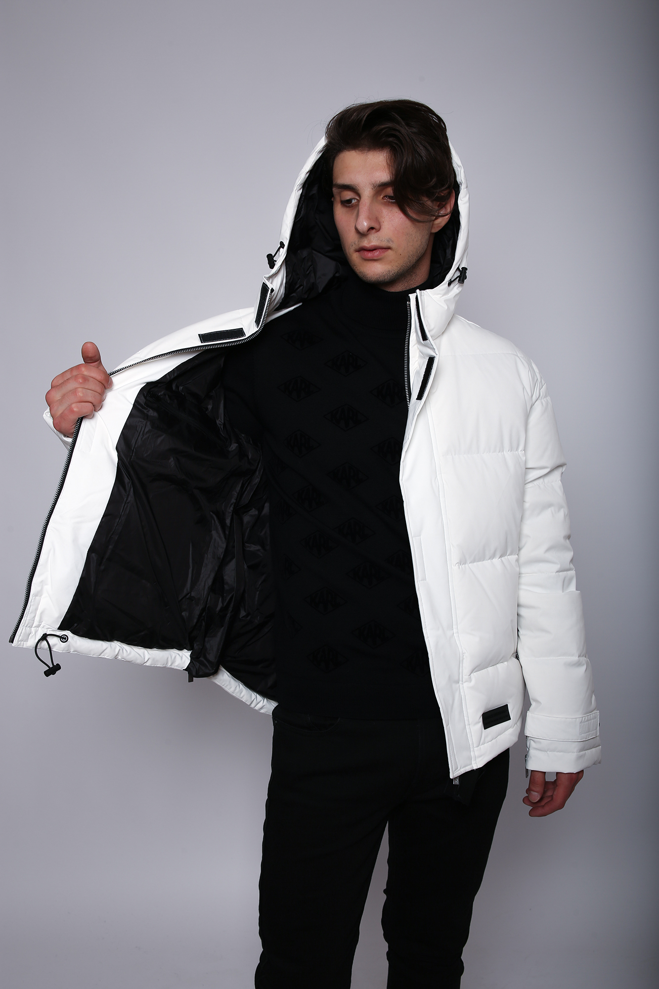 512511_505014 Куртка пуховая Karl Lagerfeld Белый