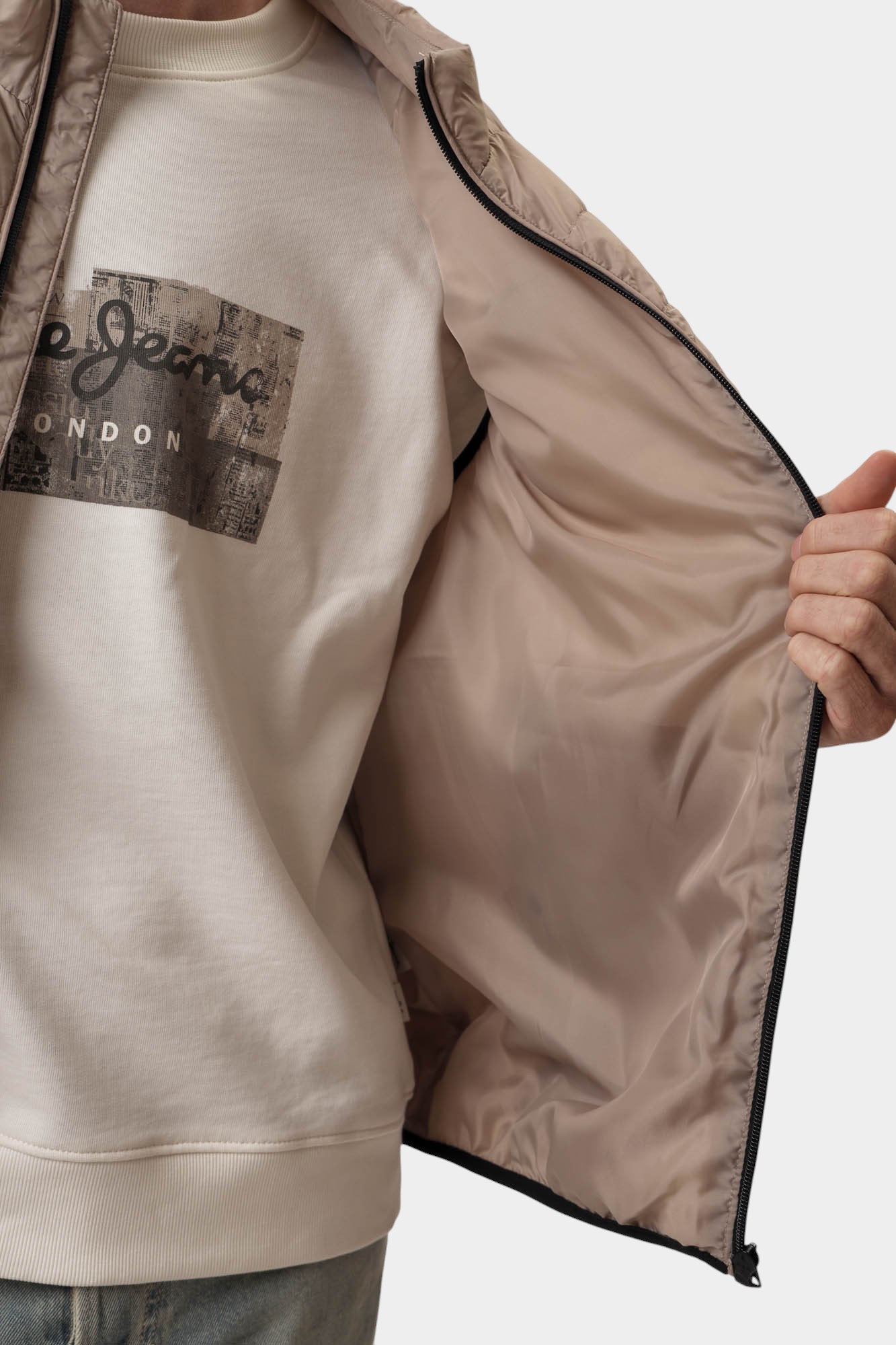 PM403157 Жилет утепленный Pepe Jeans Бежевый