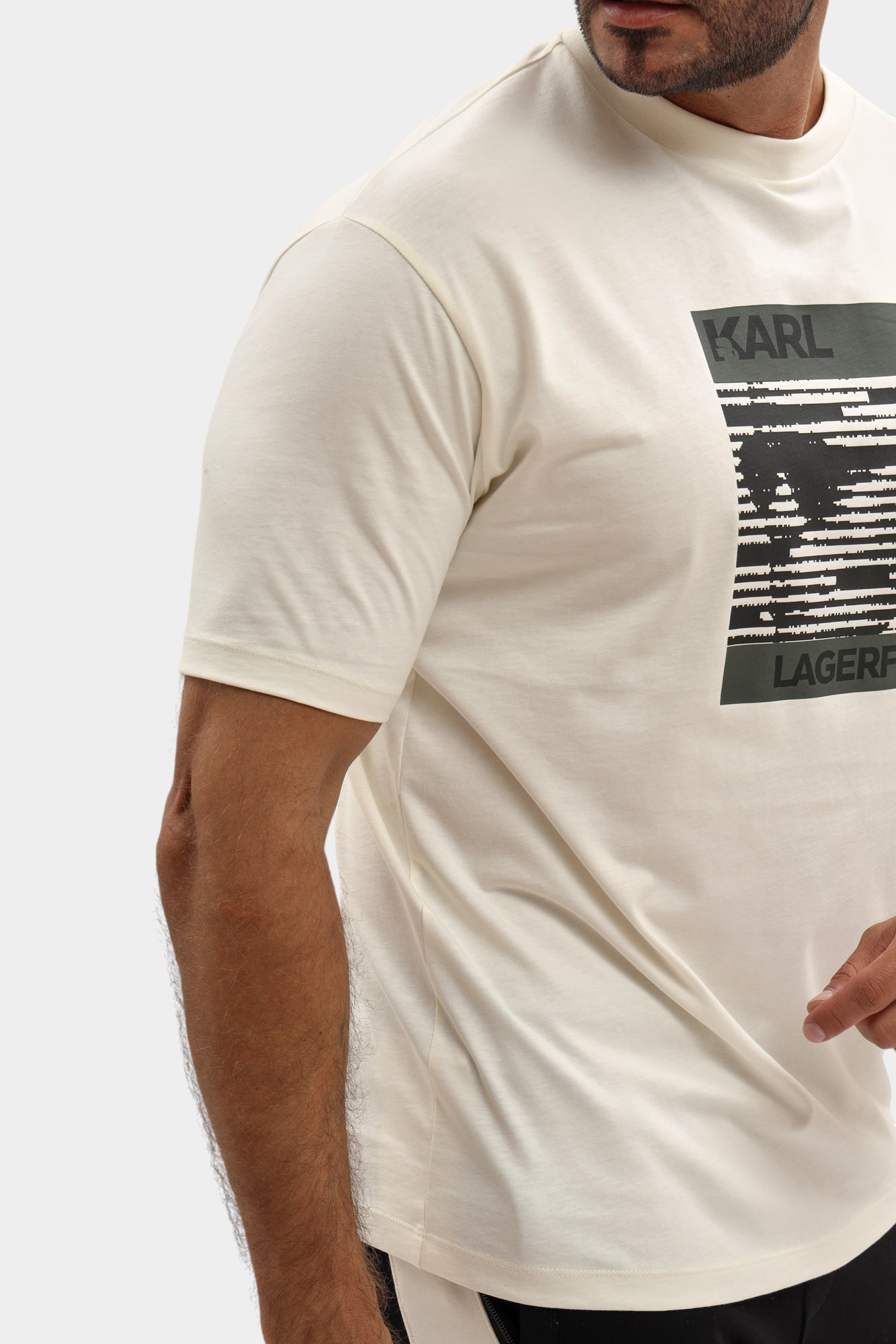 554225_755131 Футболка Karl Lagerfeld Бежевый