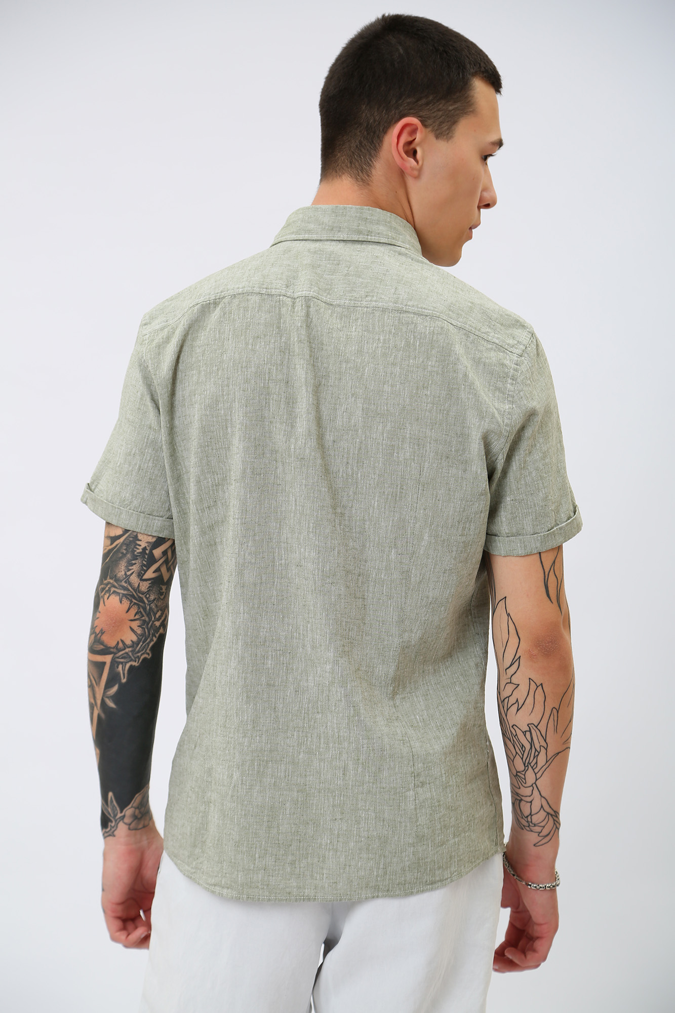 30031404_10011466 Сорочка Strellson Зеленый