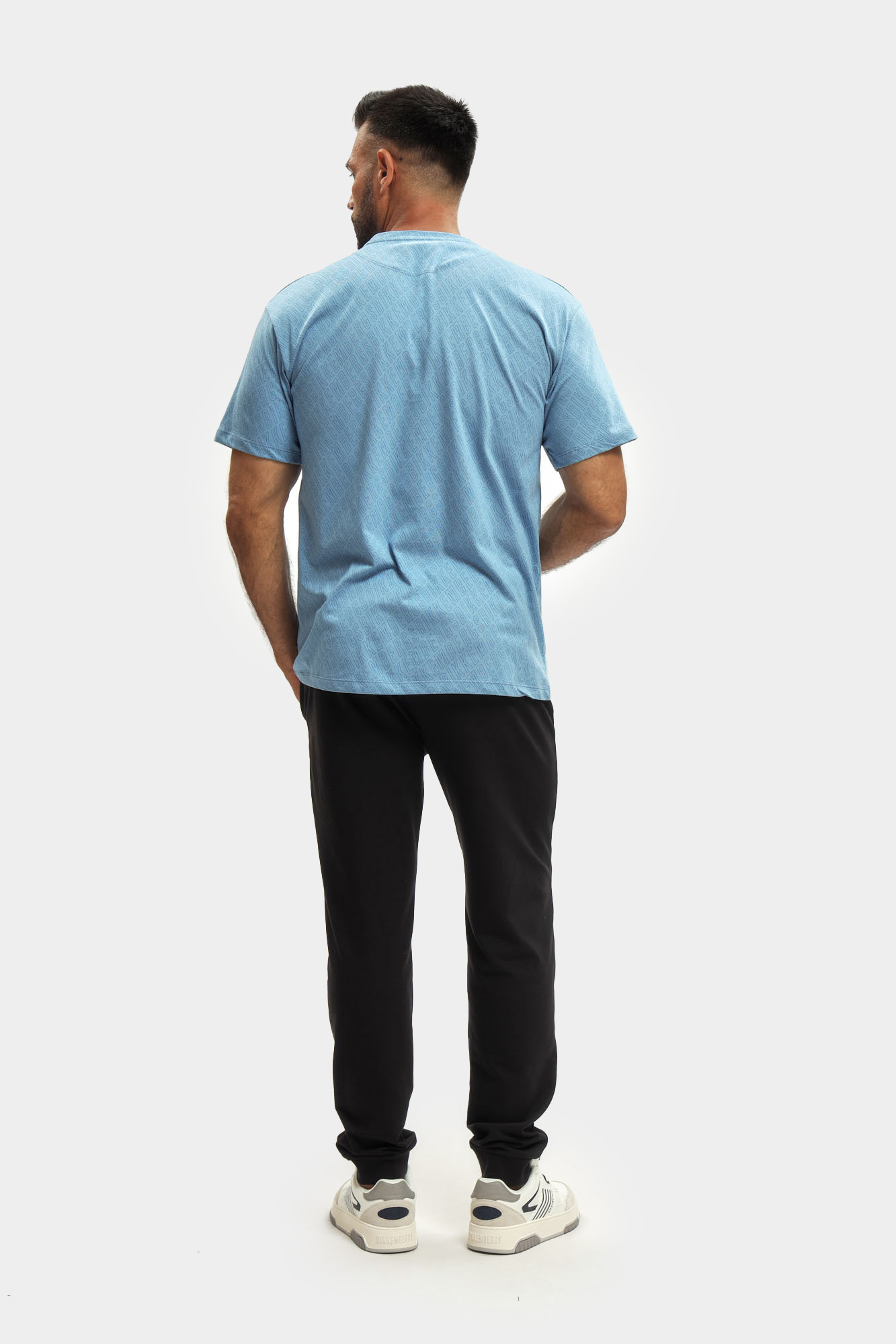 BMT0912 Футболка Bikkembergs Голубой