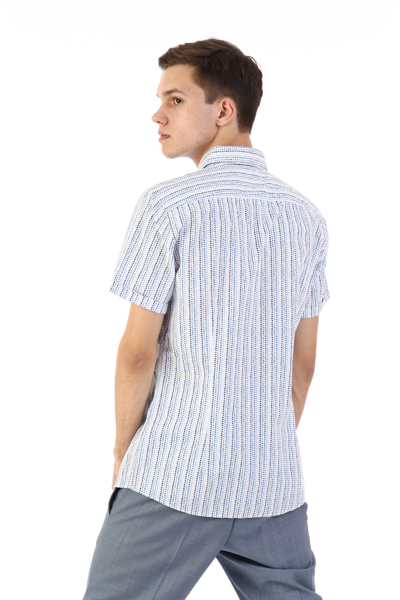 30004243_10002316 Сорочка Strellson Голубой