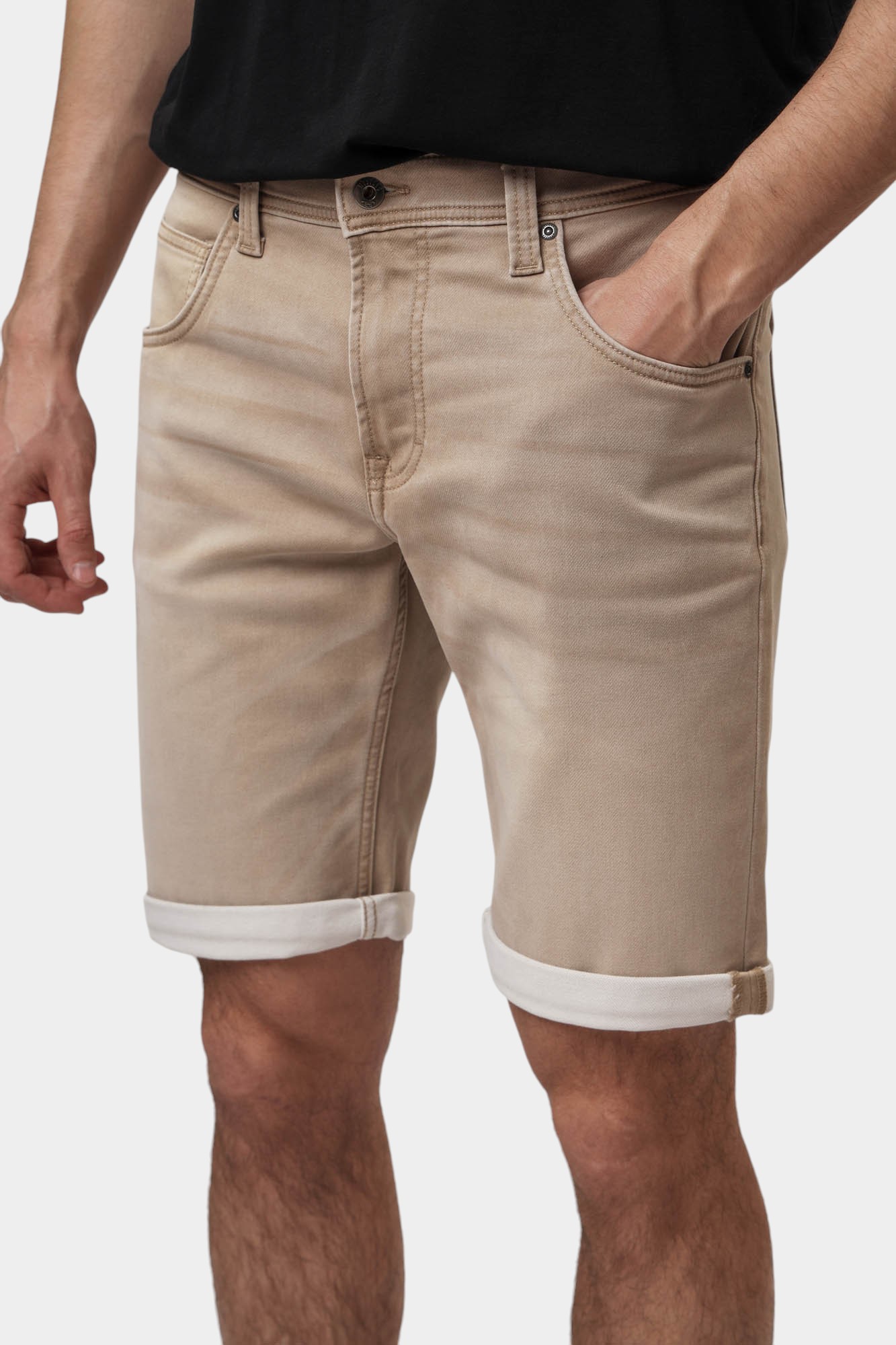 1016351 Шорты джинсовые Mustang Бежевый