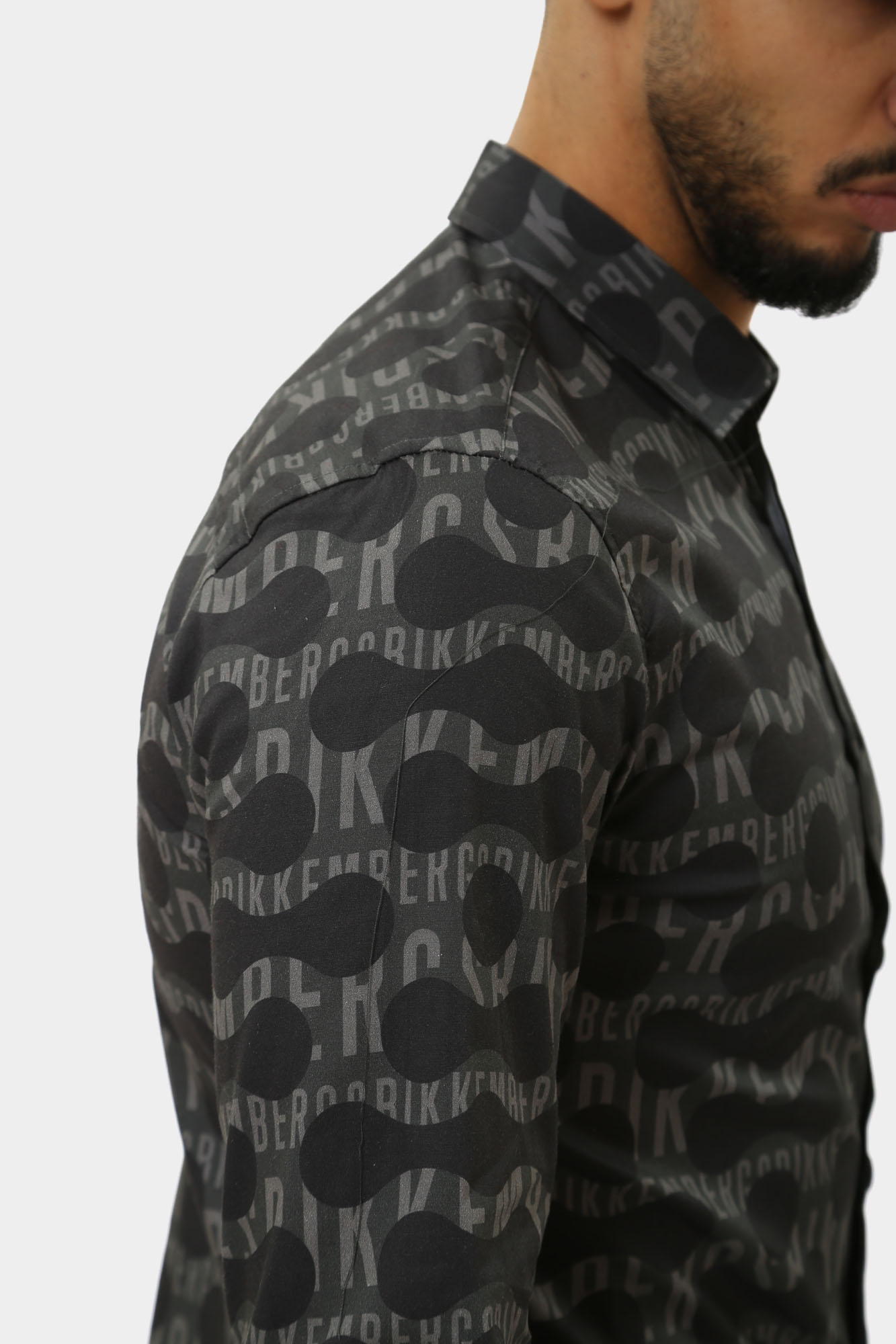 PBMS0311 Рубашка с длинным рукавом Bikkembergs Черный