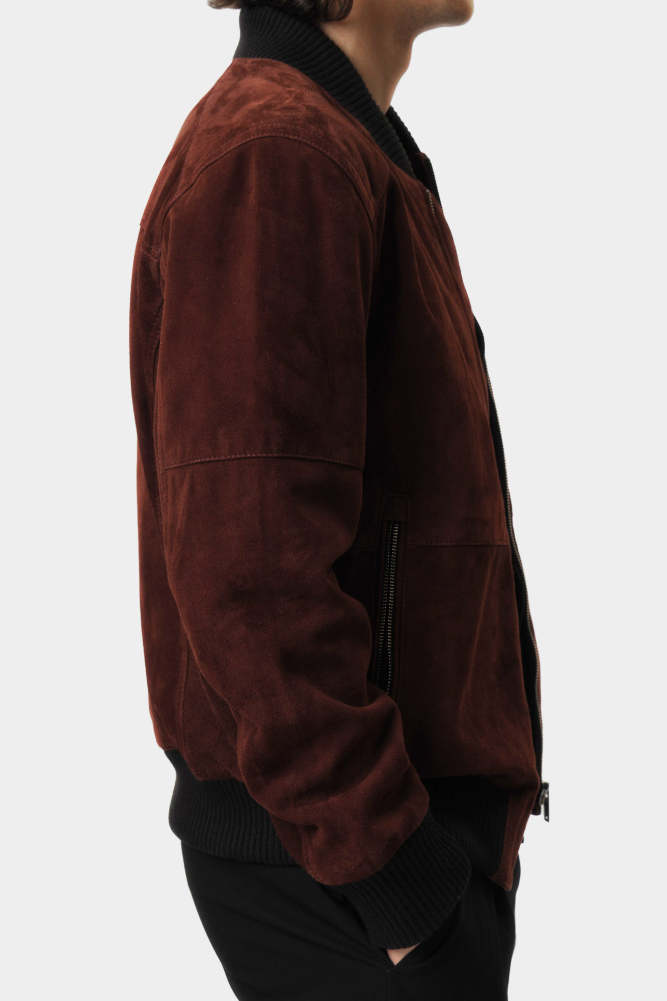 110151_80000677 Куртка кожаная Strellson Бордовый