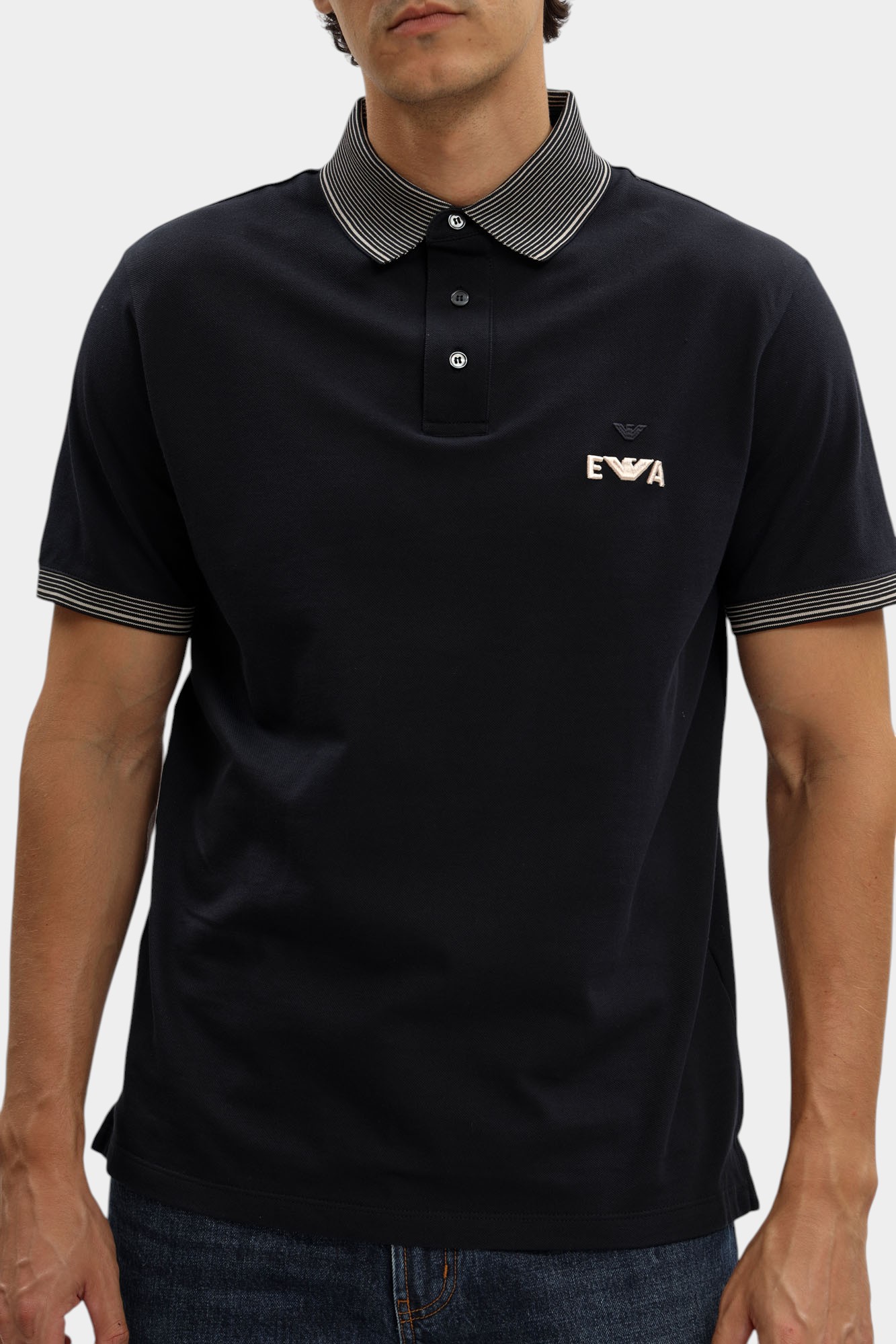 EM002992_ AF12955 Футболка Поло Emporio Armani Голубой