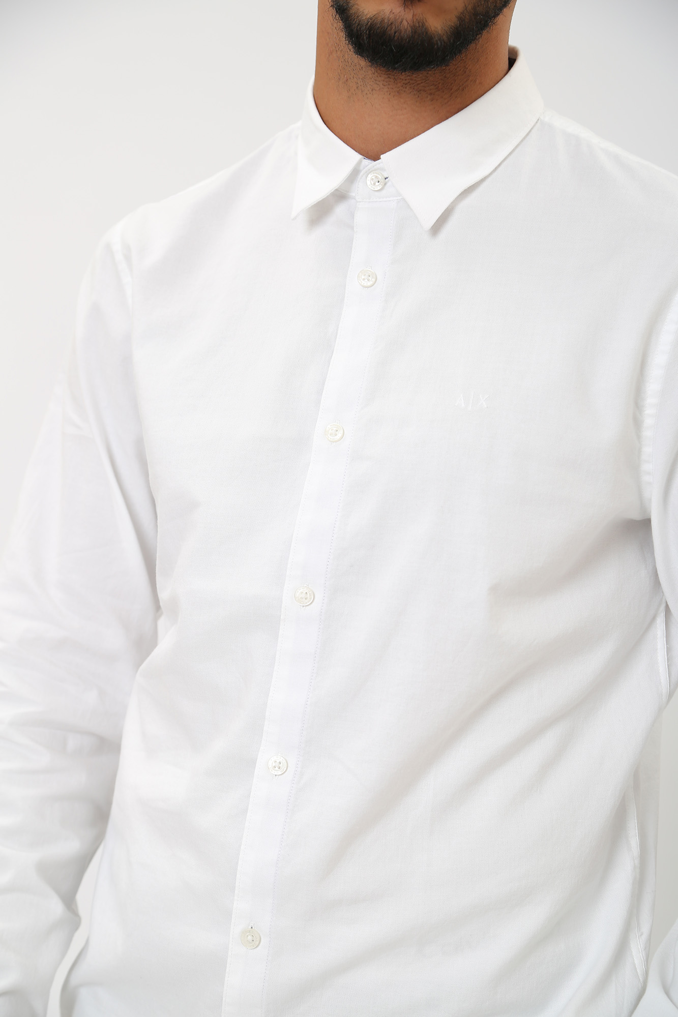 8NZCGB_Z8ANZ Рубашка с длинным рукавом Armani Exchange Белый