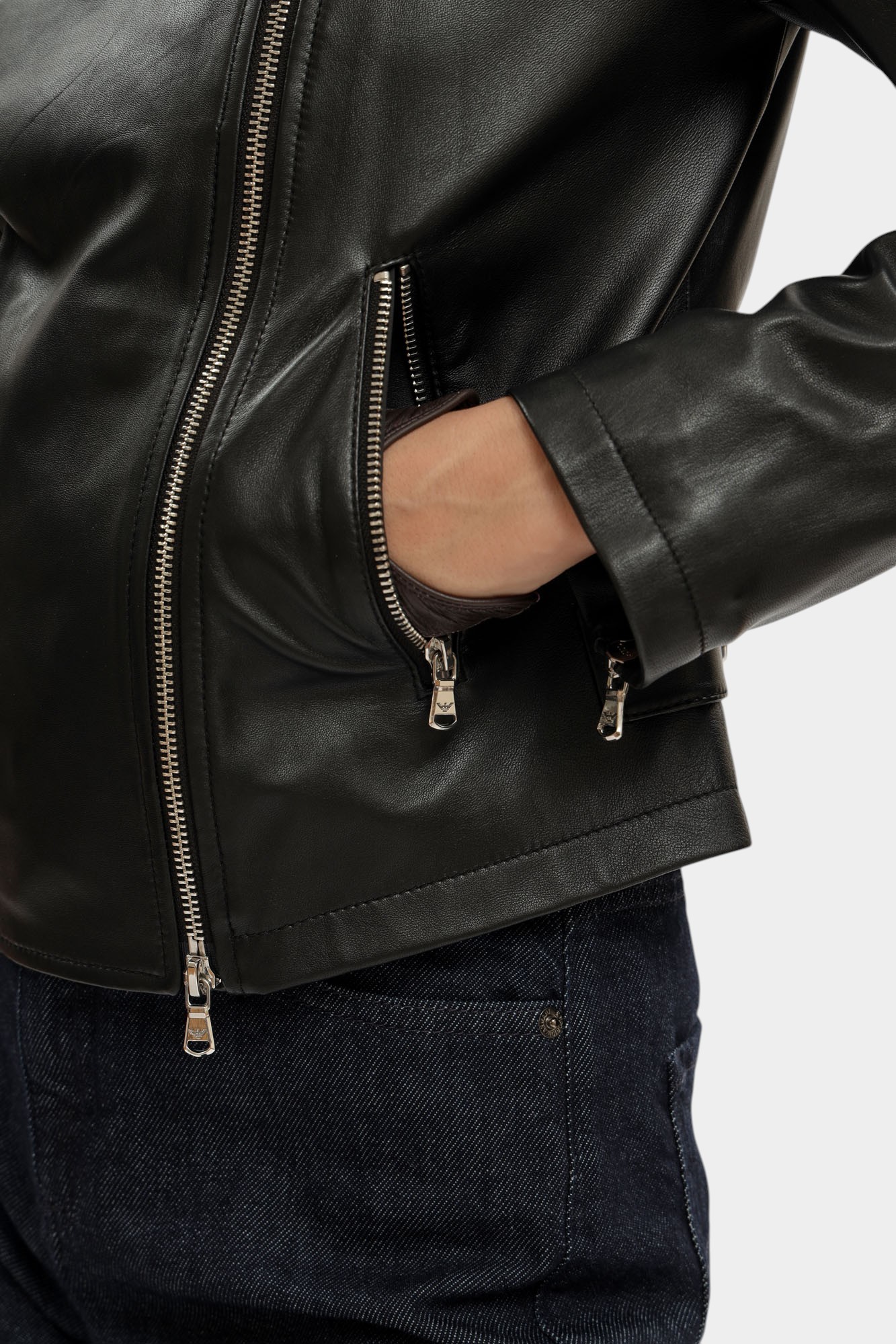 0NB60P_02P07 куртка кожаная emporio armani 