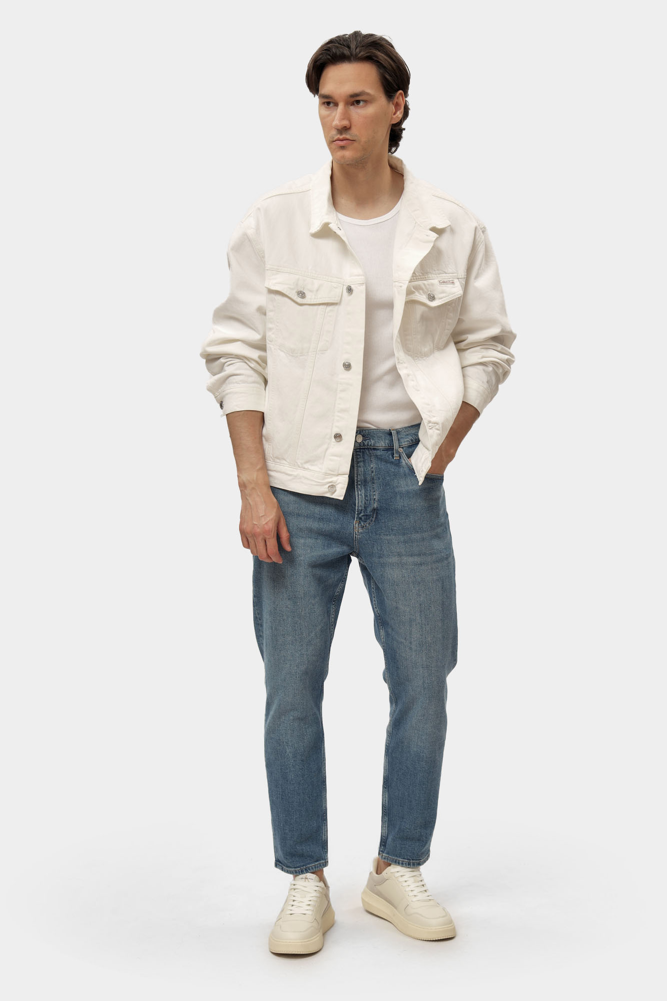 J30J327175 Брюки джинсовые Calvin Klein Jeans Голубой