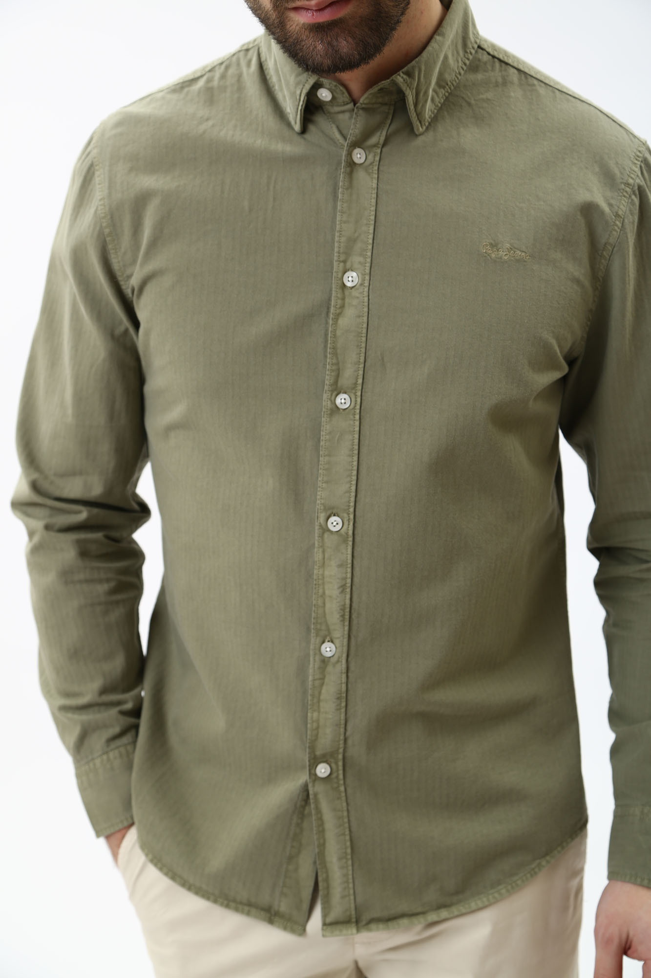 PM308274 Рубашка с длинным рукавом Pepe Jeans Хаки