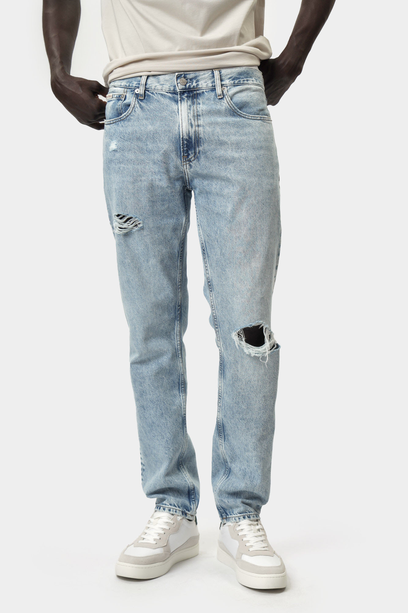 J30J327014 Брюки джинсовые Calvin Klein Jeans Голубой