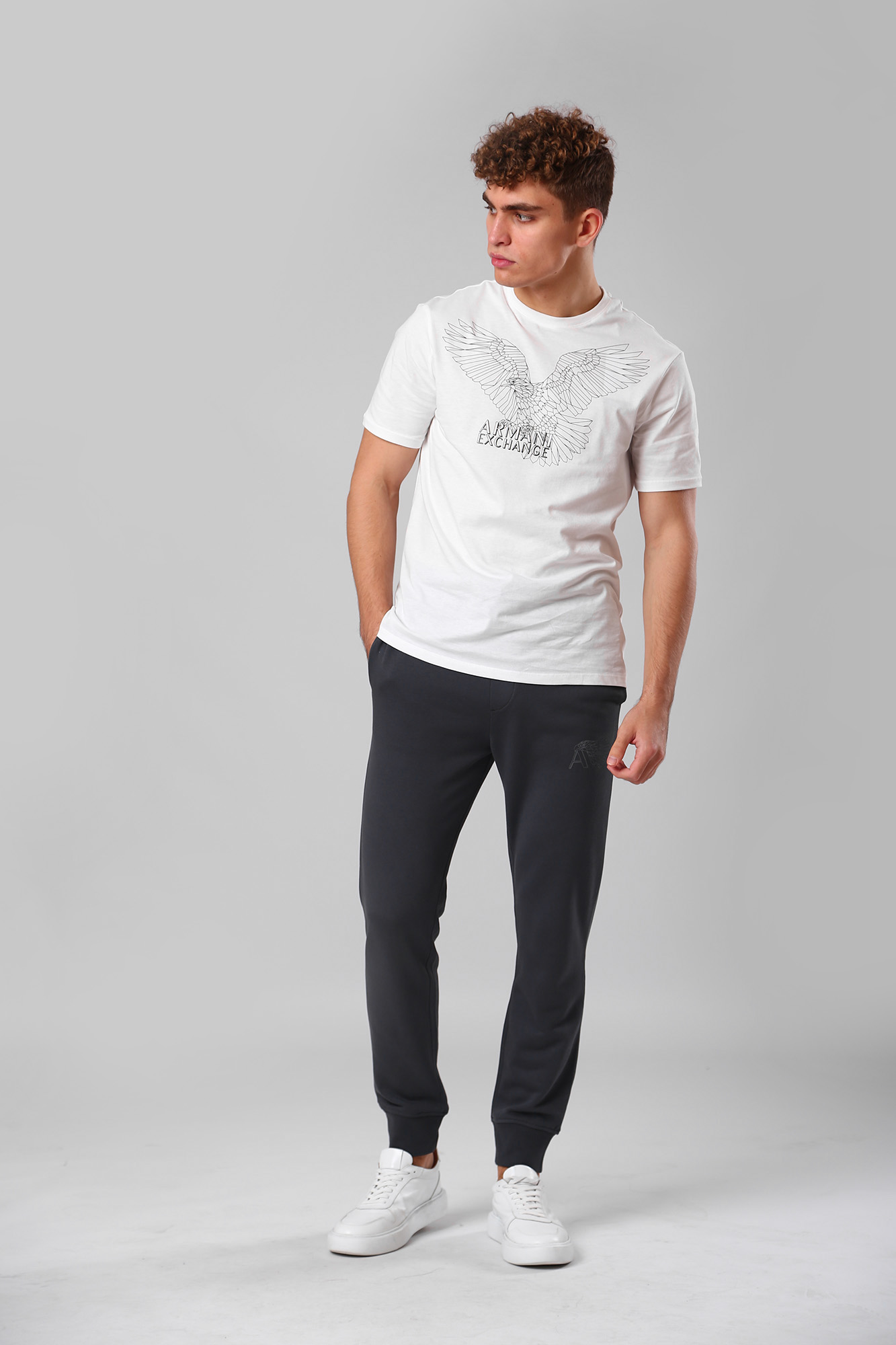 6LZPHG_ZJ6RZ Брюки спортивные Armani Exchange Серый