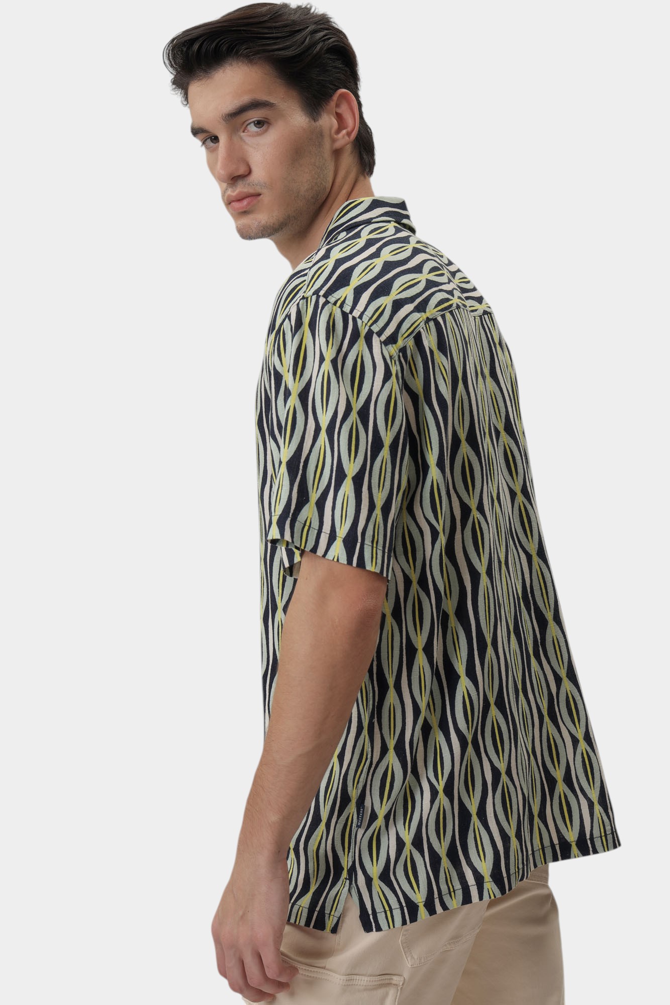 1016473 Рубашка Mustang Зеленый