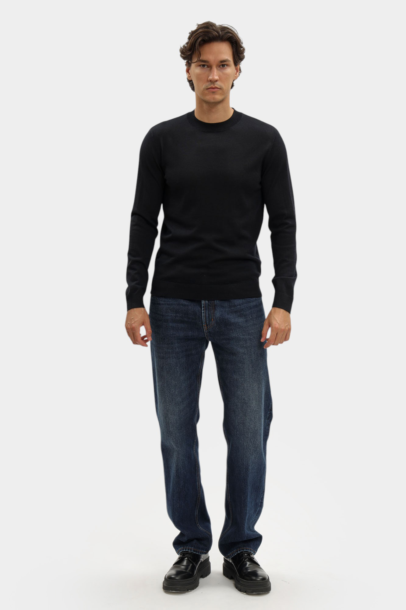 EM001957_ AF14114 Джемпер Emporio Armani Голубой