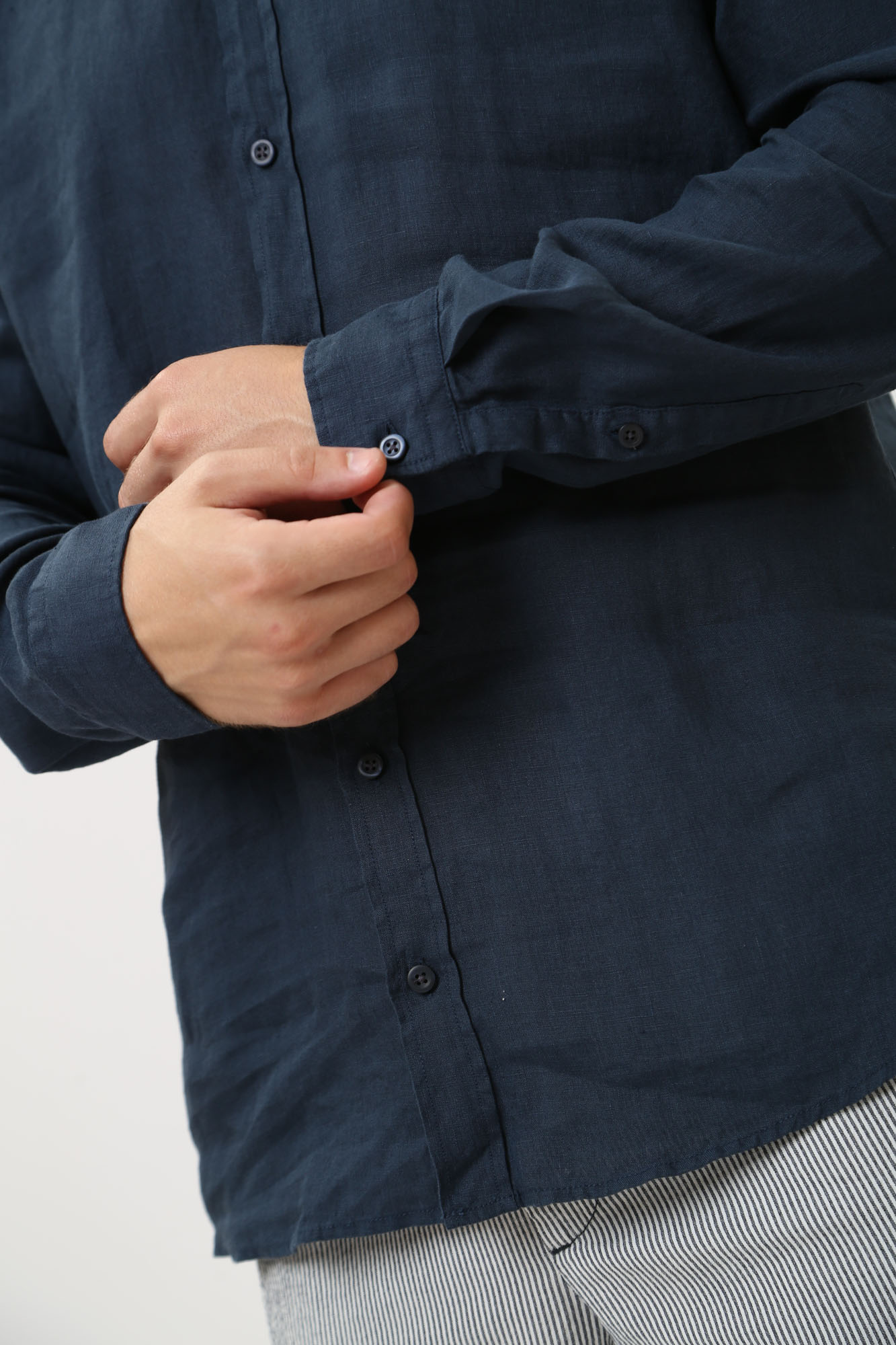 30041215_10017515 Сорочка д/р Strellson Синий