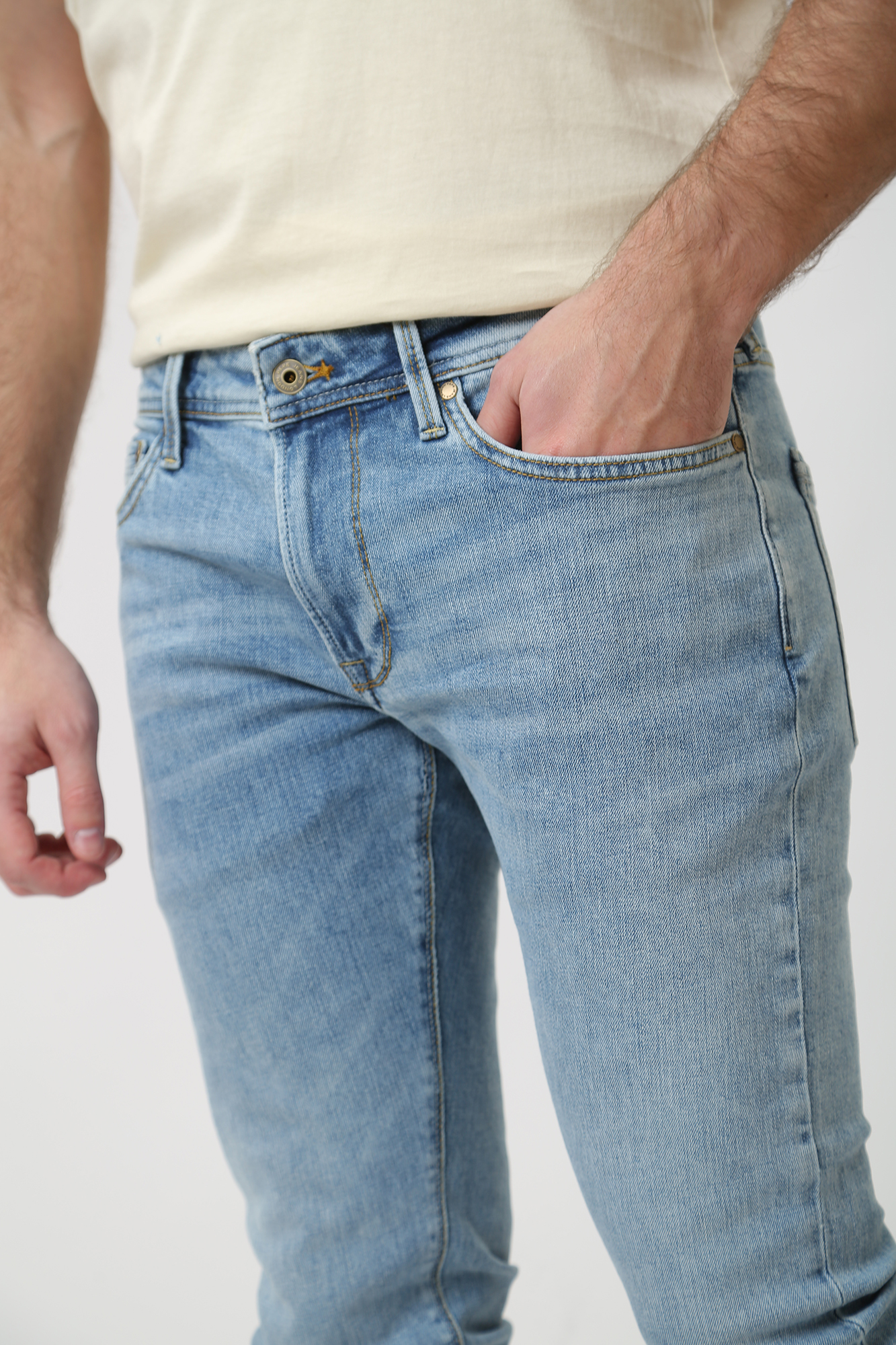 PM207390MN5 Джинсы TAPERED JEANS  Pepe Jeans Голубой