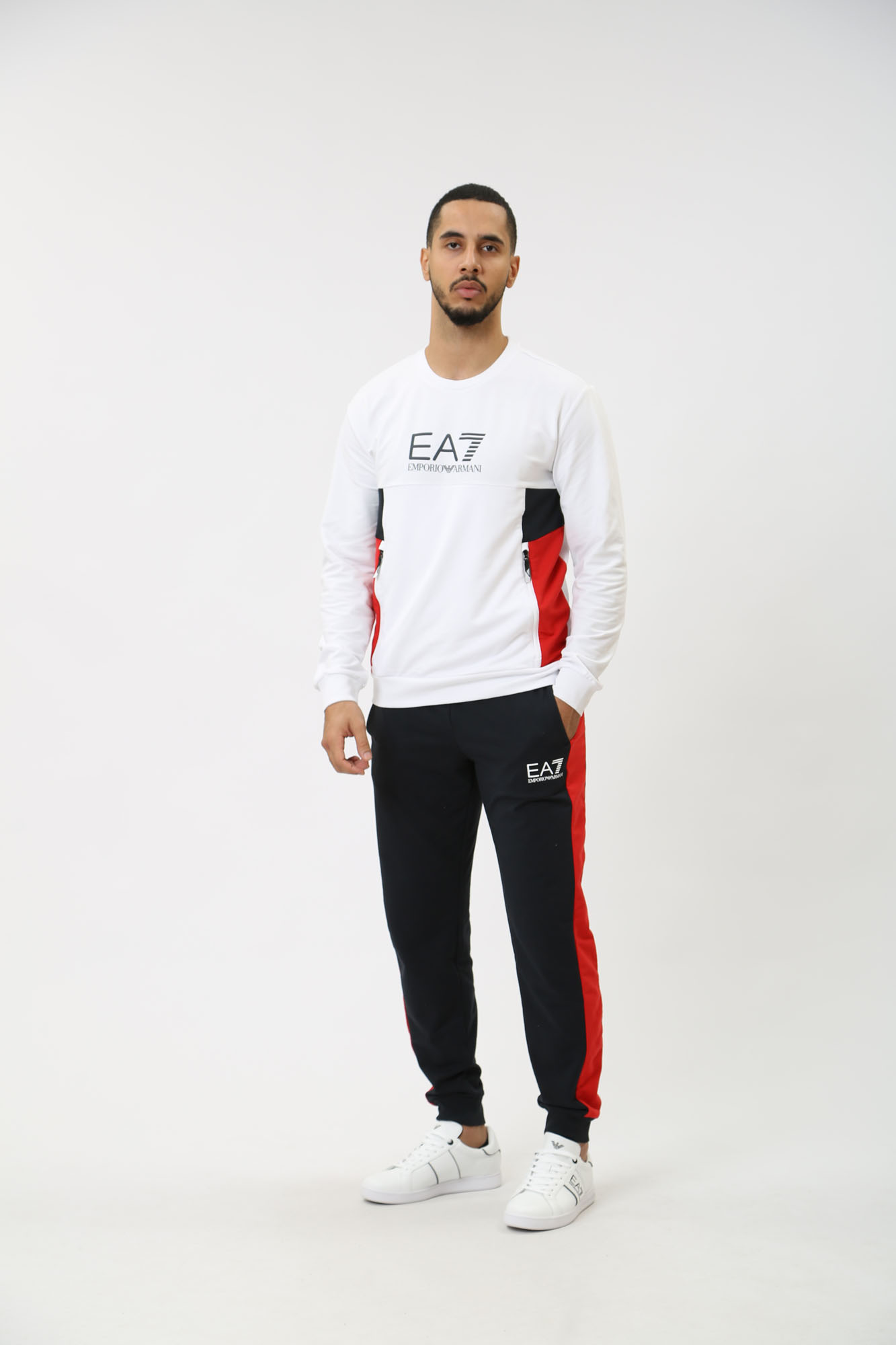 3DPM14_PJLIZ_1100 Свитшот EA7 Белый