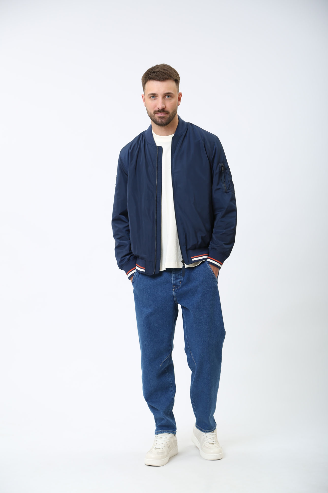 1014782 Ветровка Mustang Синий