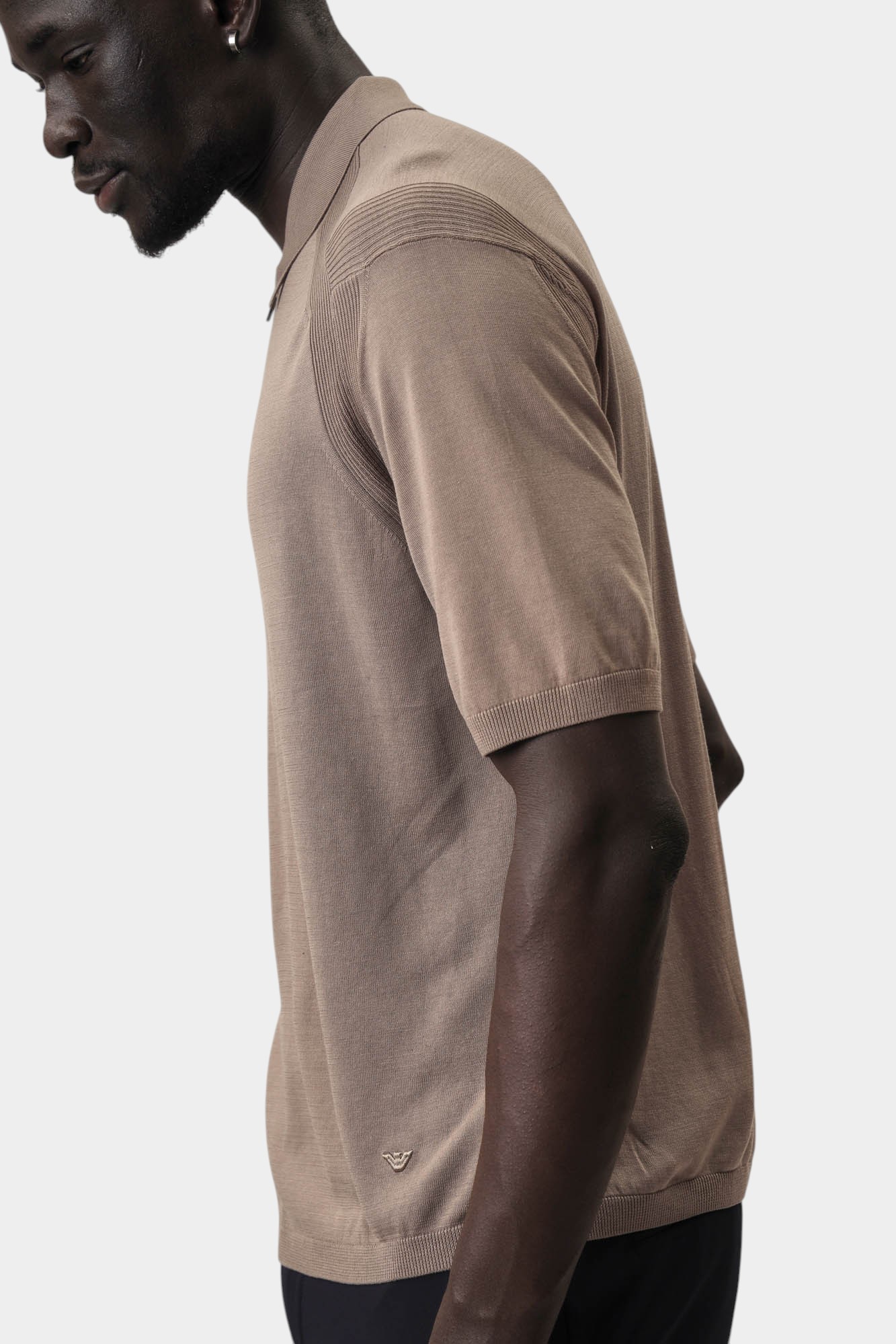 EM000680_AF13907 Поло Emporio Armani Бежевый