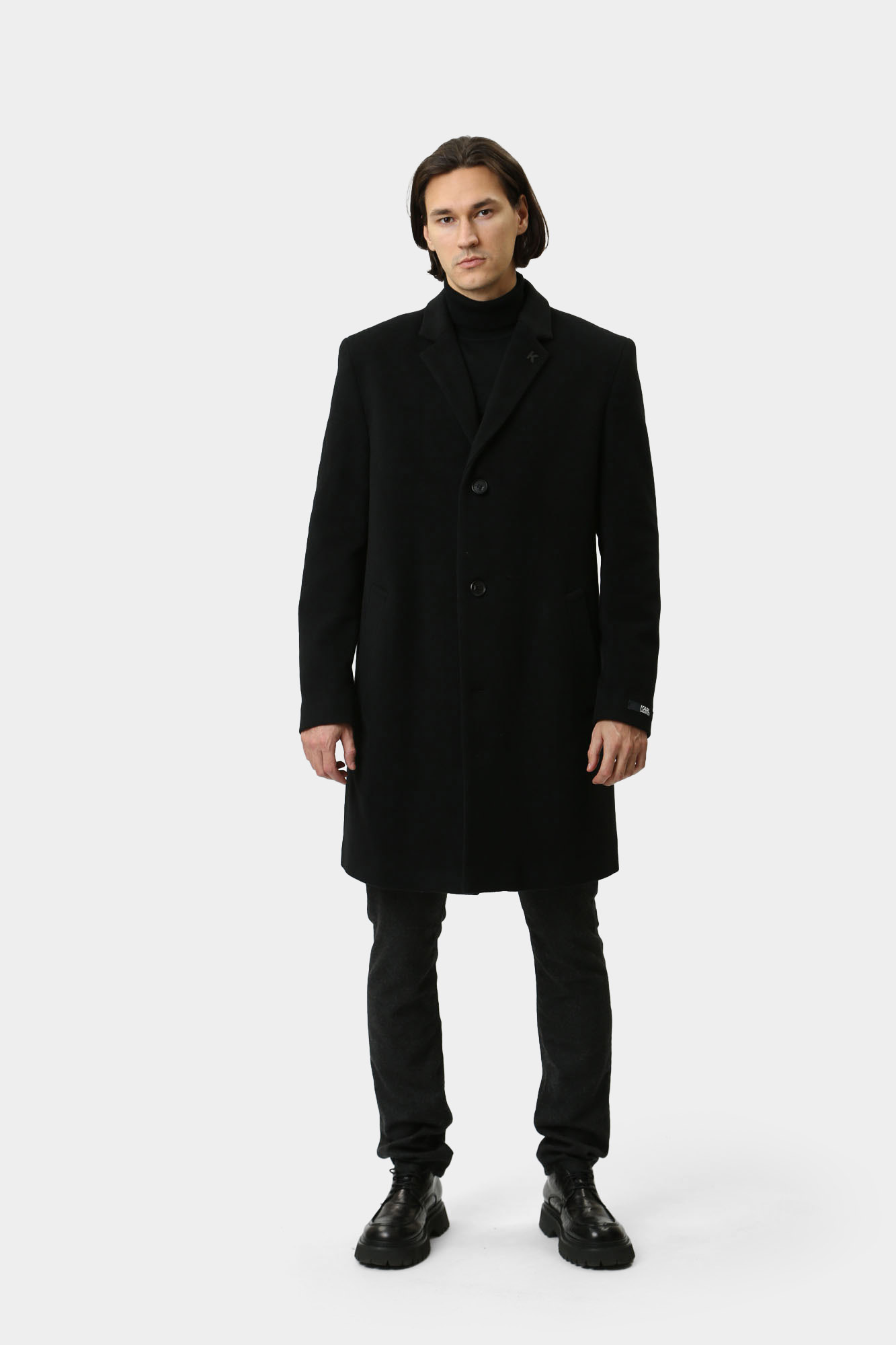 544798_455710 Пальто Karl Lagerfeld Черный