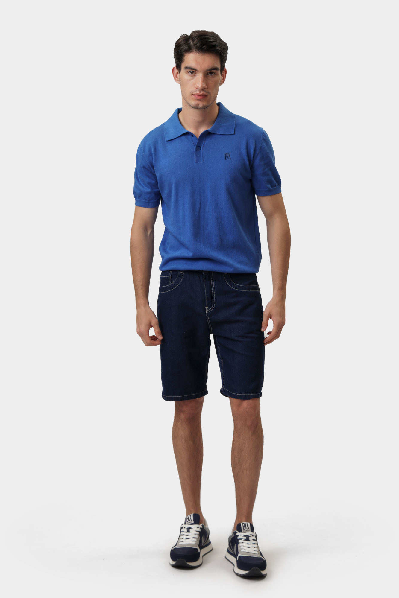 BMD0832R Шорты джинсовые Bikkembergs Синий