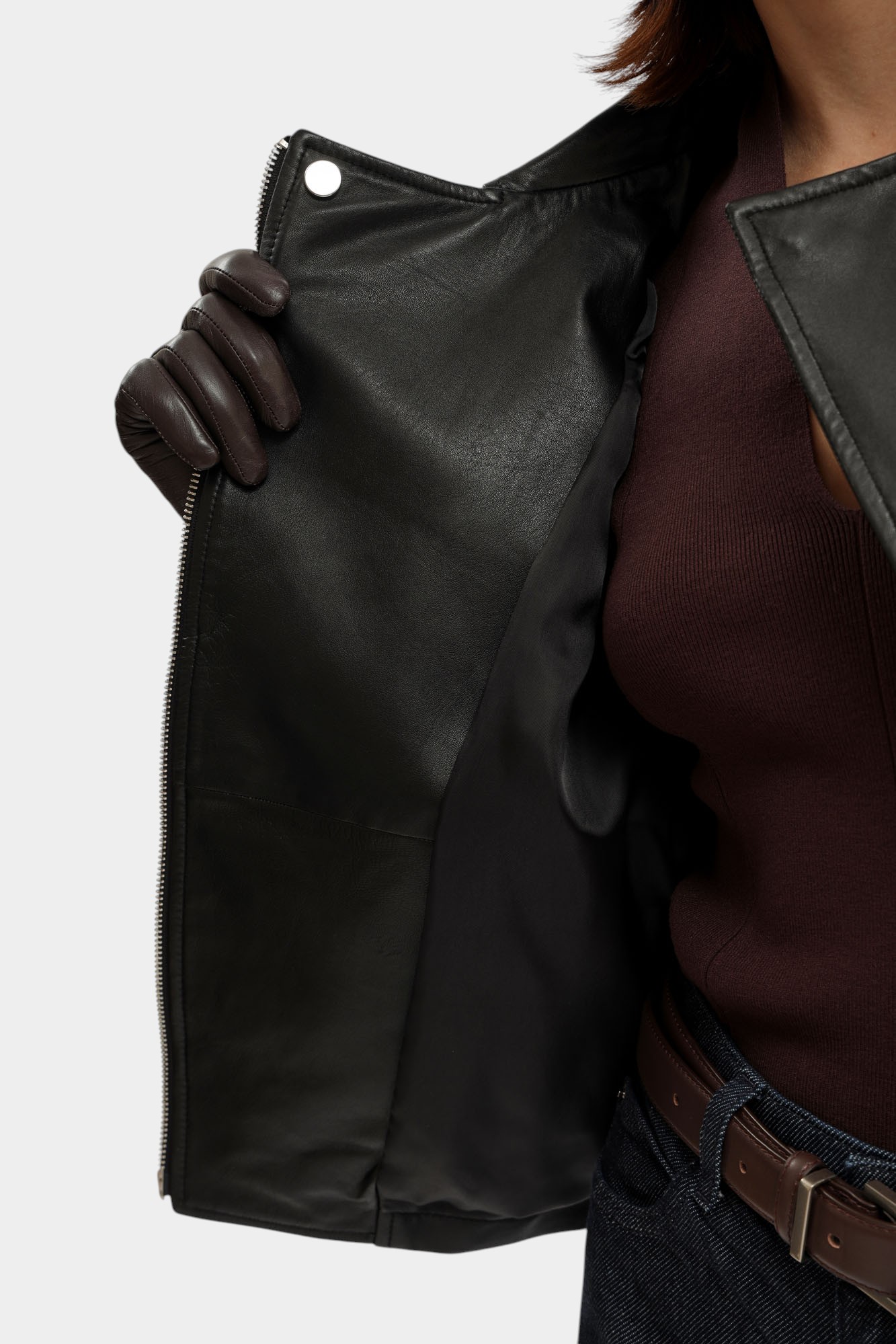 0NB60P_02P07 куртка кожаная emporio armani 