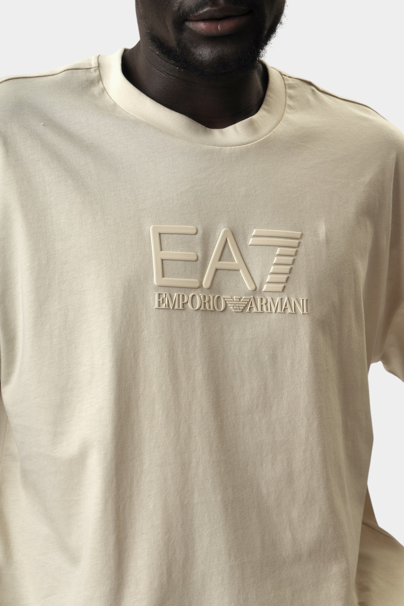 7M000226_AF10375 Футболка EA7 Бежевый