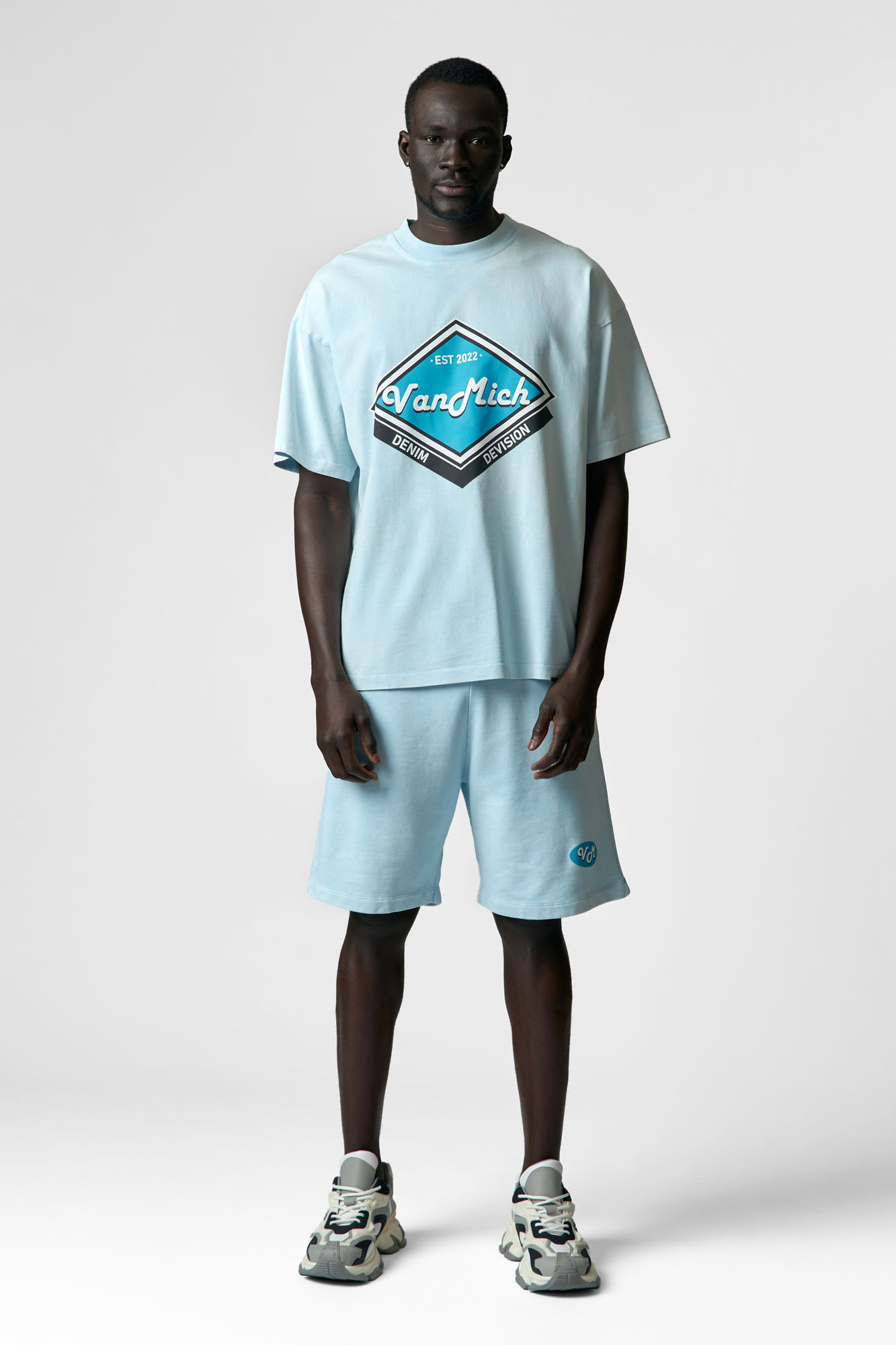 VM-ERK-22-413 Футболка Van Mich Голубой