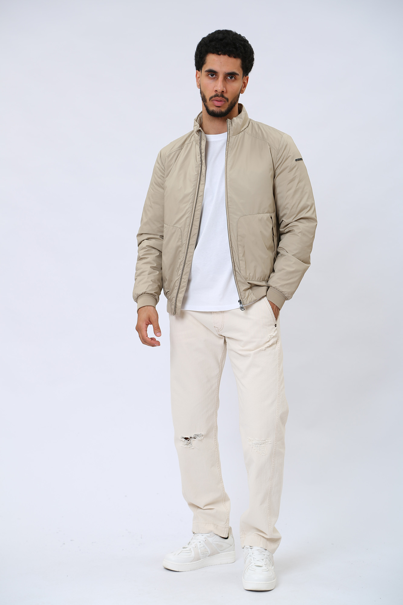 M3528ZT2937F5 Куртка-бомбер Geox Бежевый