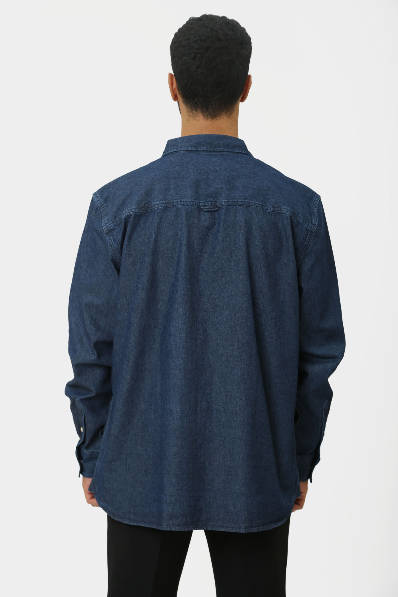 1015616-5000 Рубашка с длинным рукавом Mustang Синий