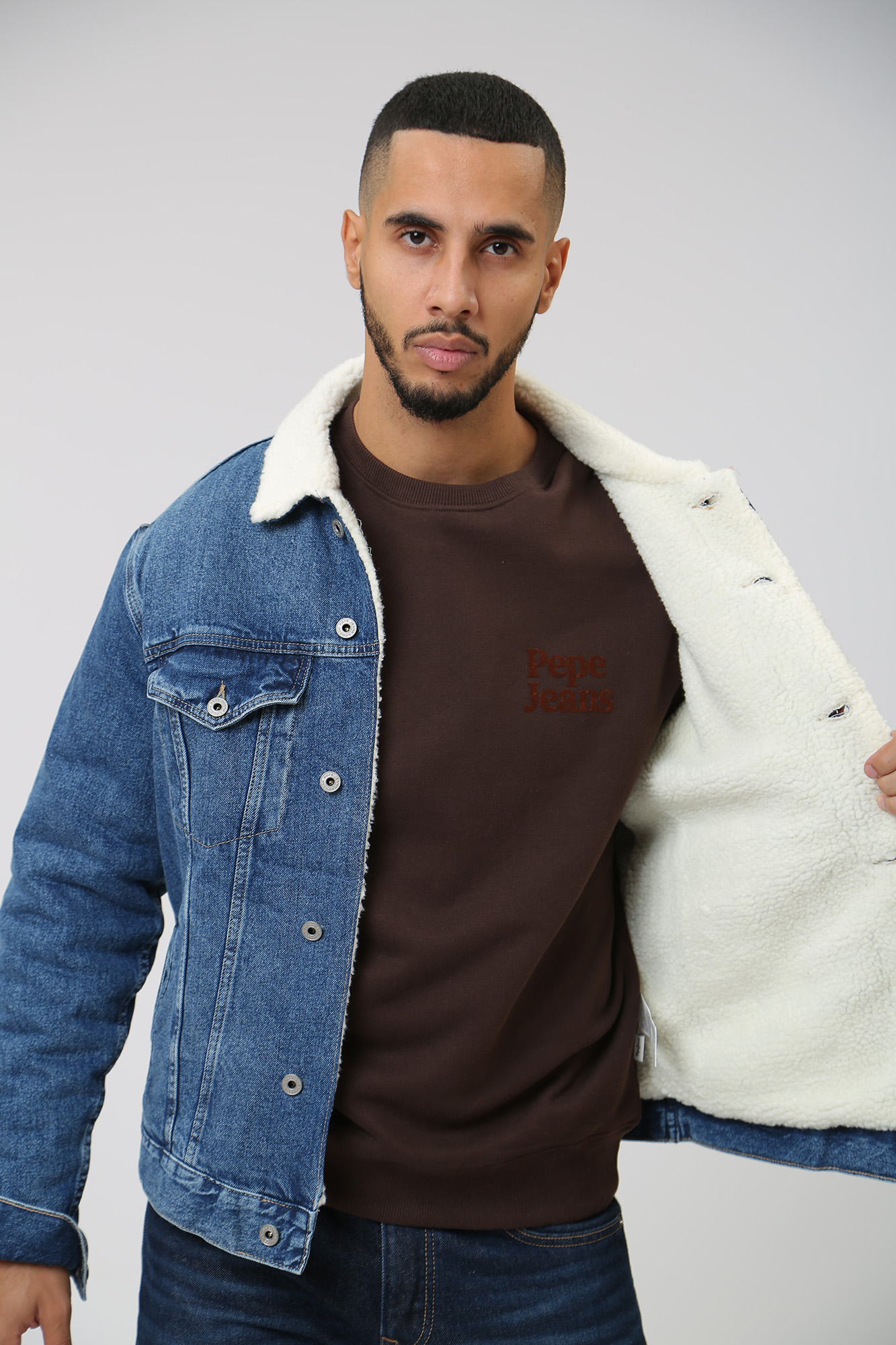 PM402628HI7 Куртка джинсовая утепленная Pepe Jeans Синий