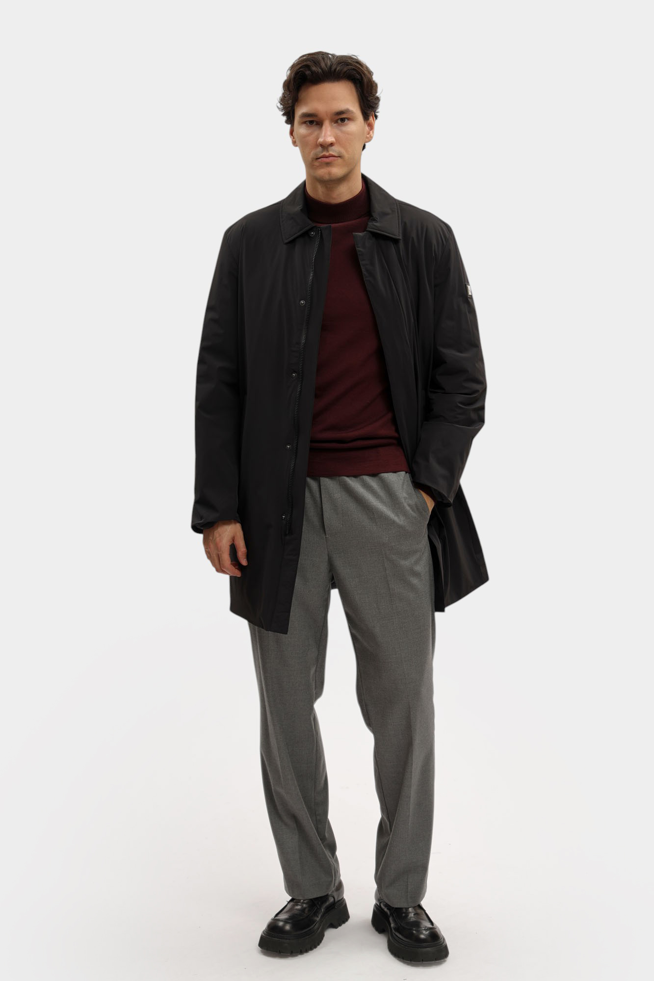 554581_455025 Плащ Karl Lagerfeld Черный