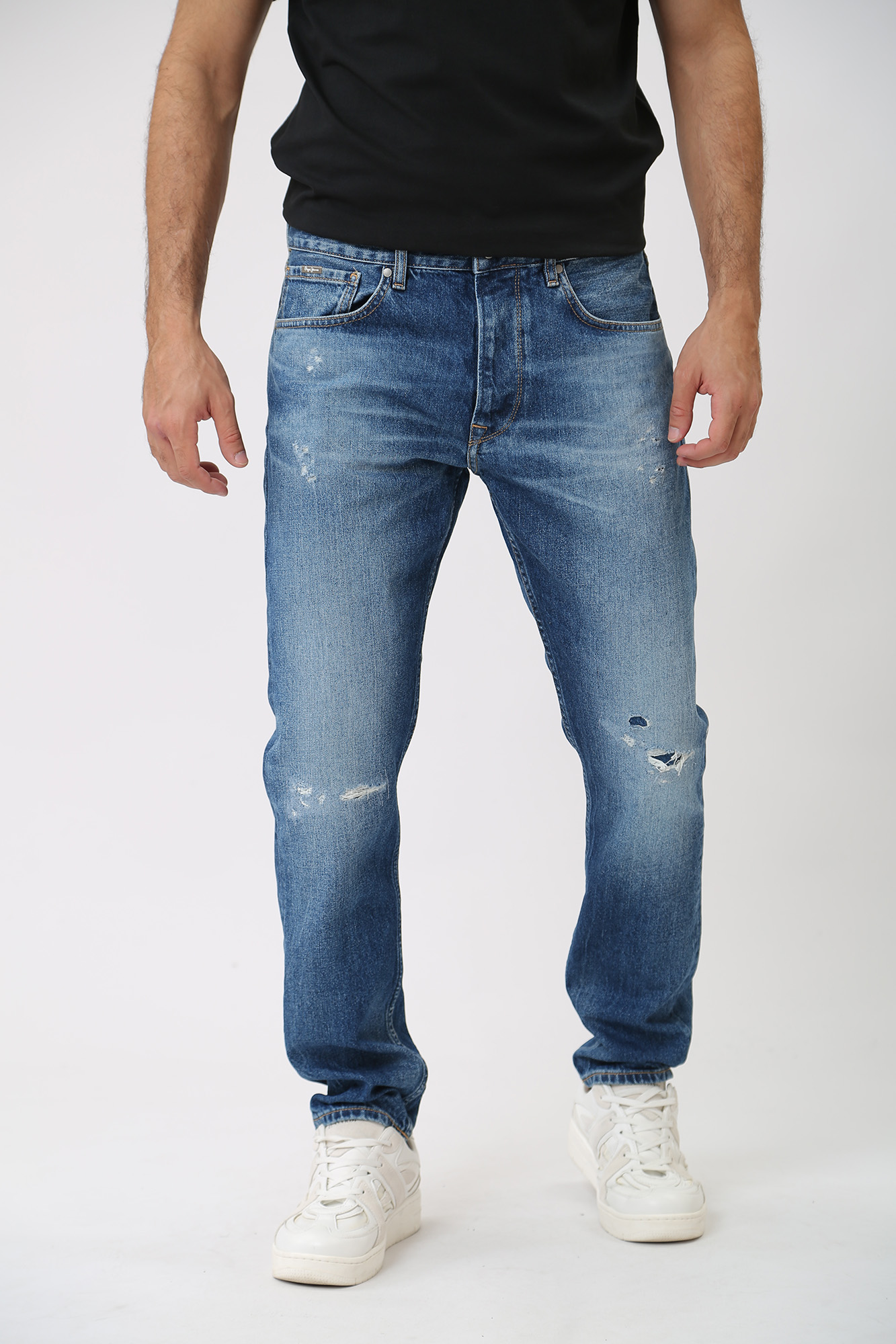 PM207392RG9 Джинсы TAPERED JEANS  Pepe Jeans Голубой