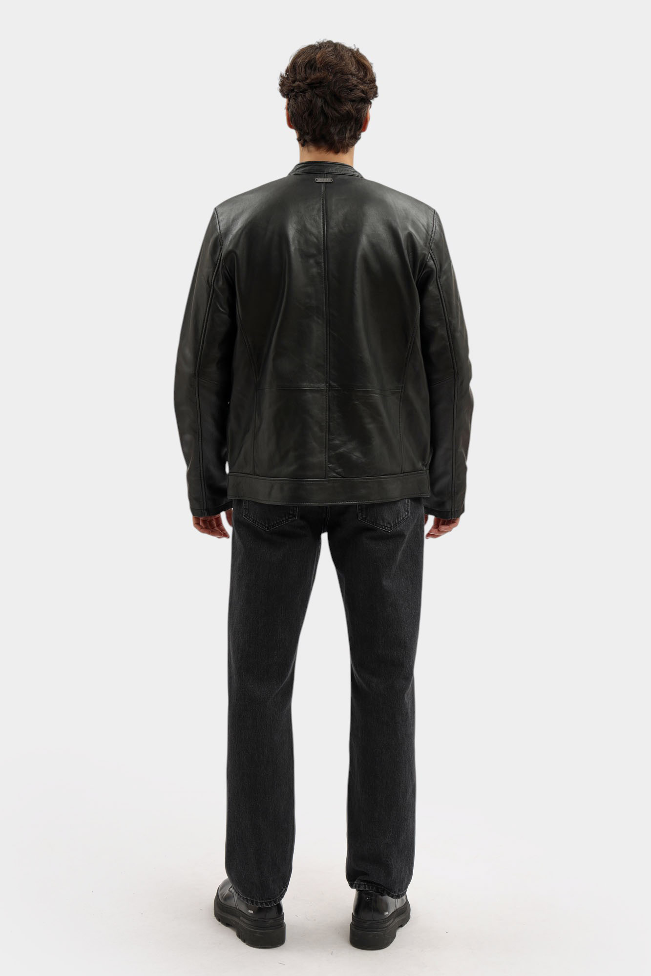 MU-M252-303 Куртка кожаная Mustang Черный