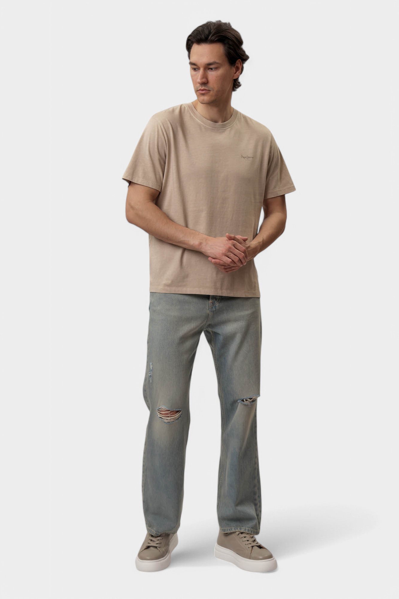 PM508664 Футболка Pepe Jeans Бежевый