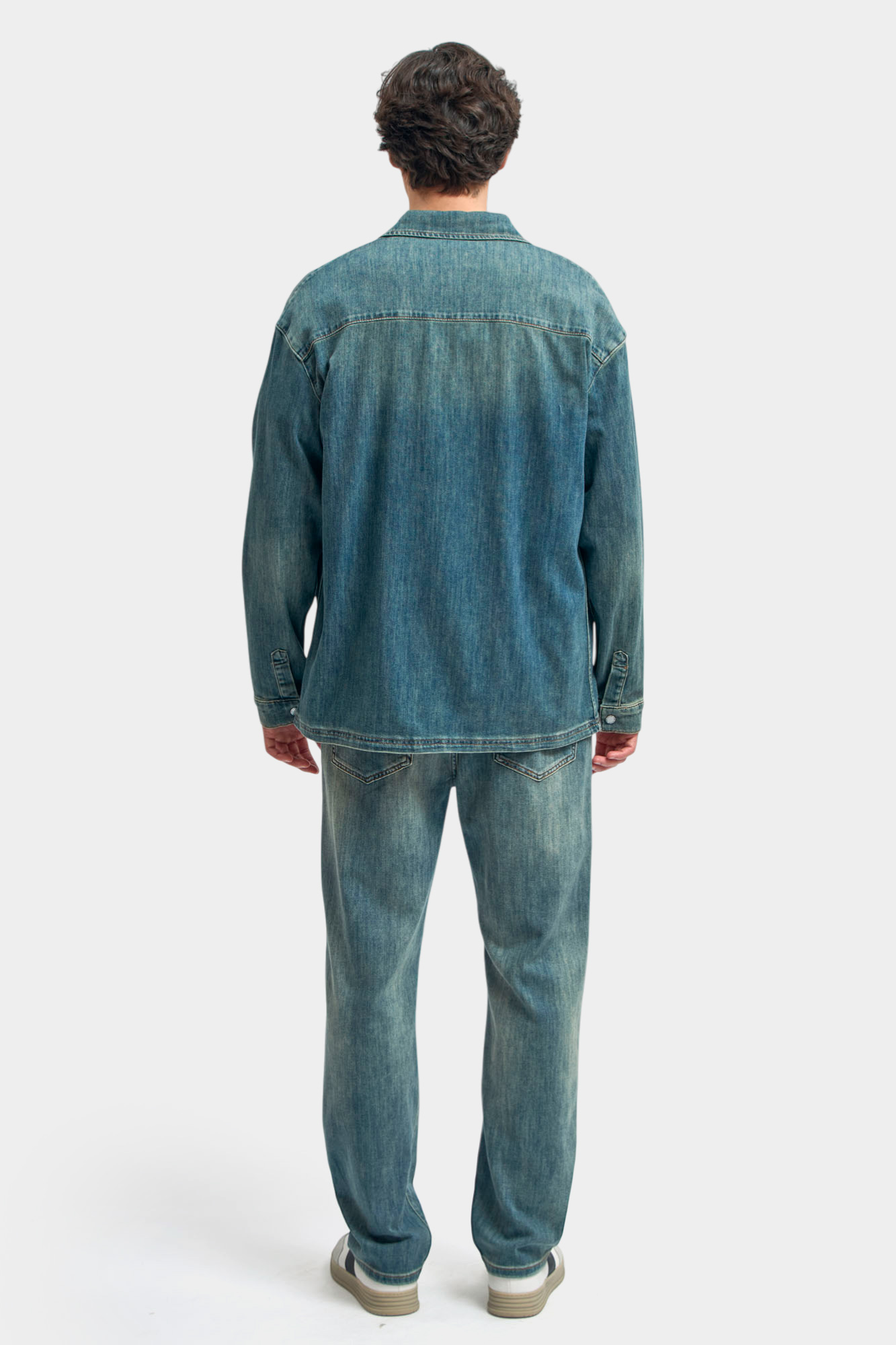 M-261-FT-56-0009 Рубашка джинсовая The Hills Синий