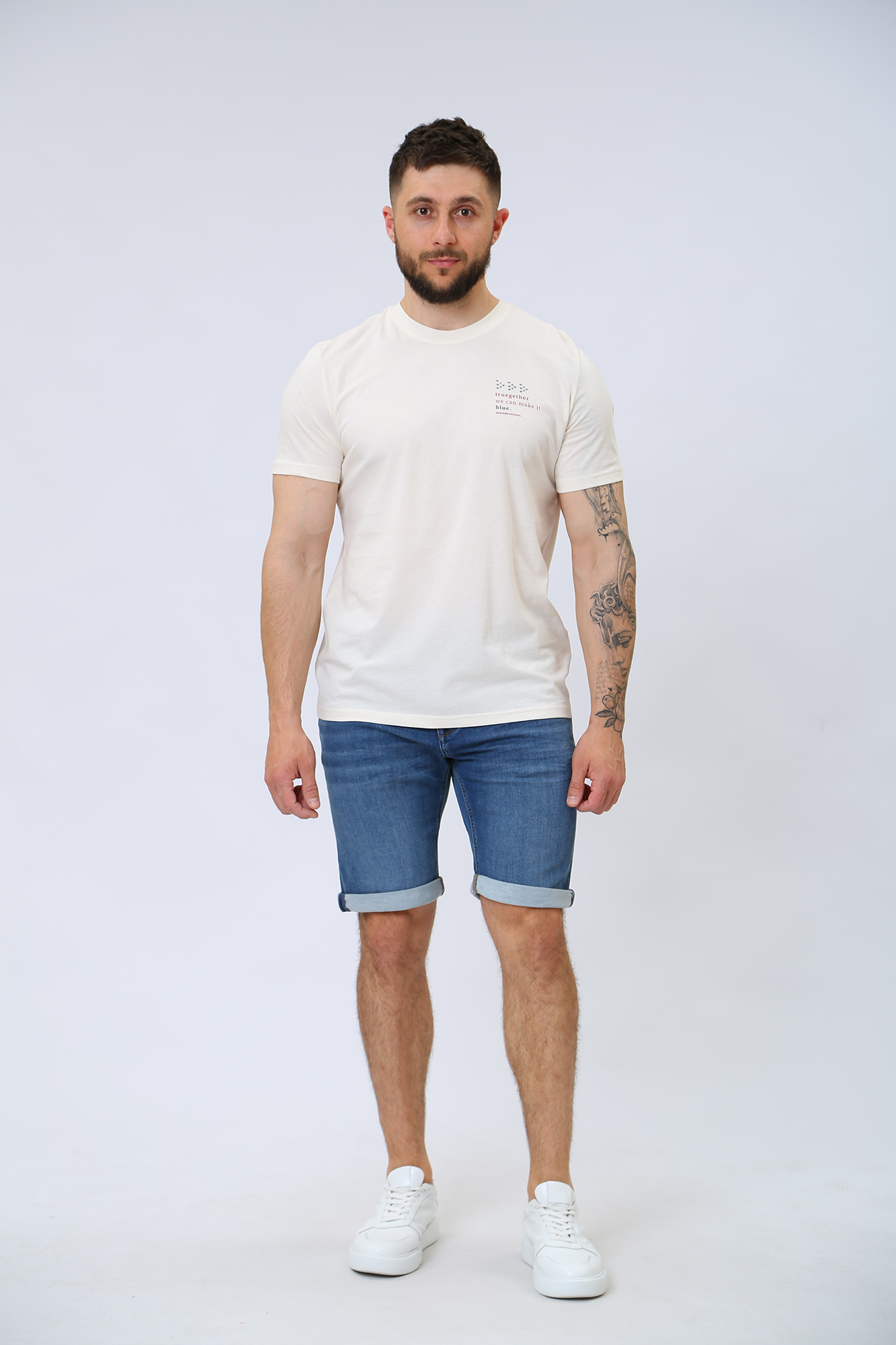 1013551 Футболка Mustang Молочный