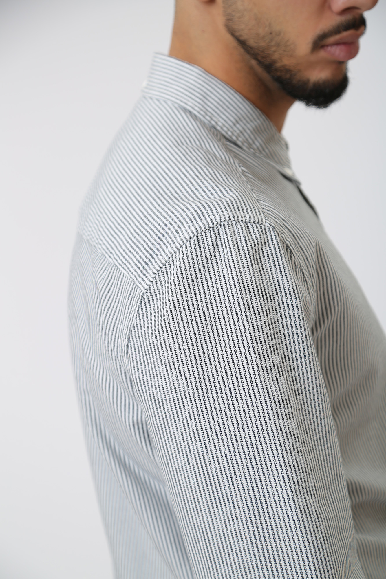 1014495 Рубашка с длинным рукавом Mustang Серый